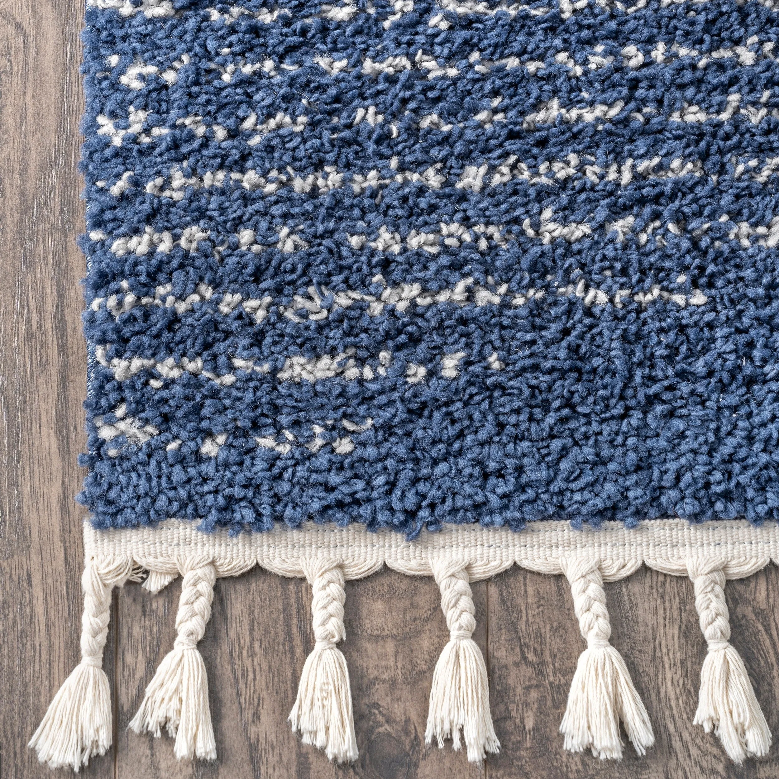Nuloom Denton Diamond Shag Tassel Area Rug