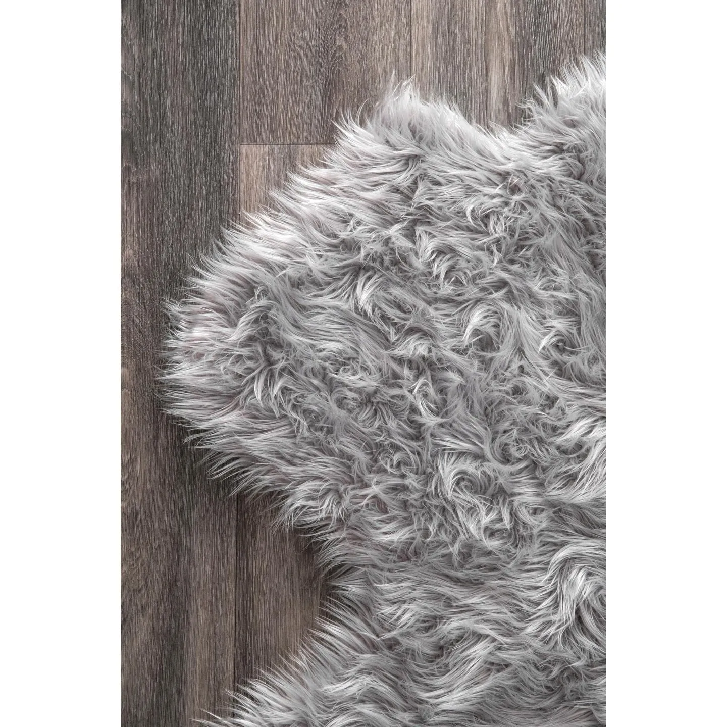 Nuloom Double Faux Flokati Sheepskin Shag Runner Rug