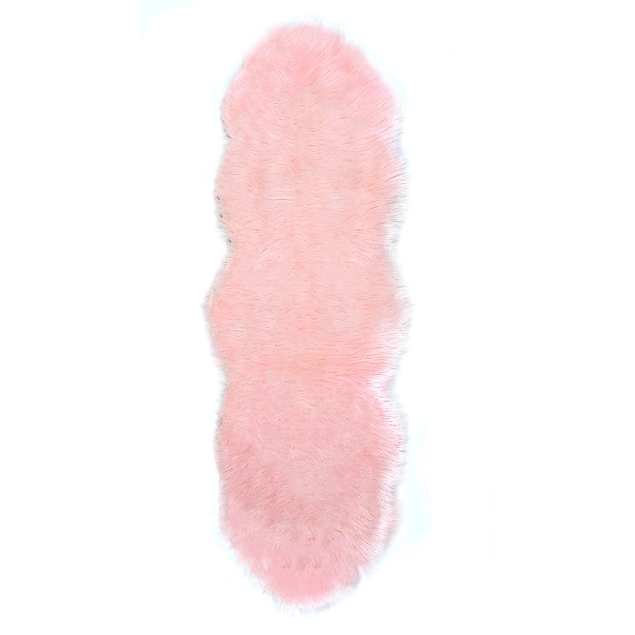 Nuloom Double Faux Flokati Sheepskin Shag Runner Rug