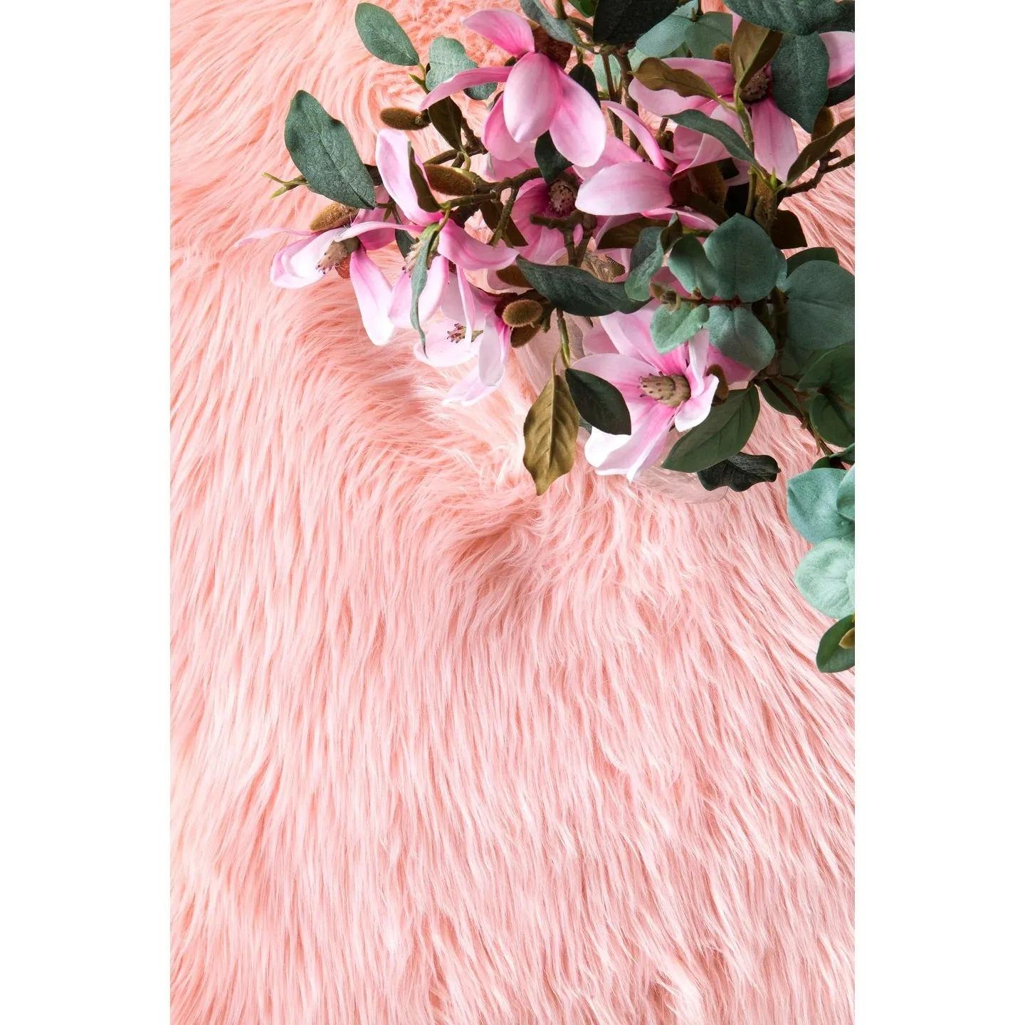 Nuloom Double Faux Flokati Sheepskin Shag Runner Rug