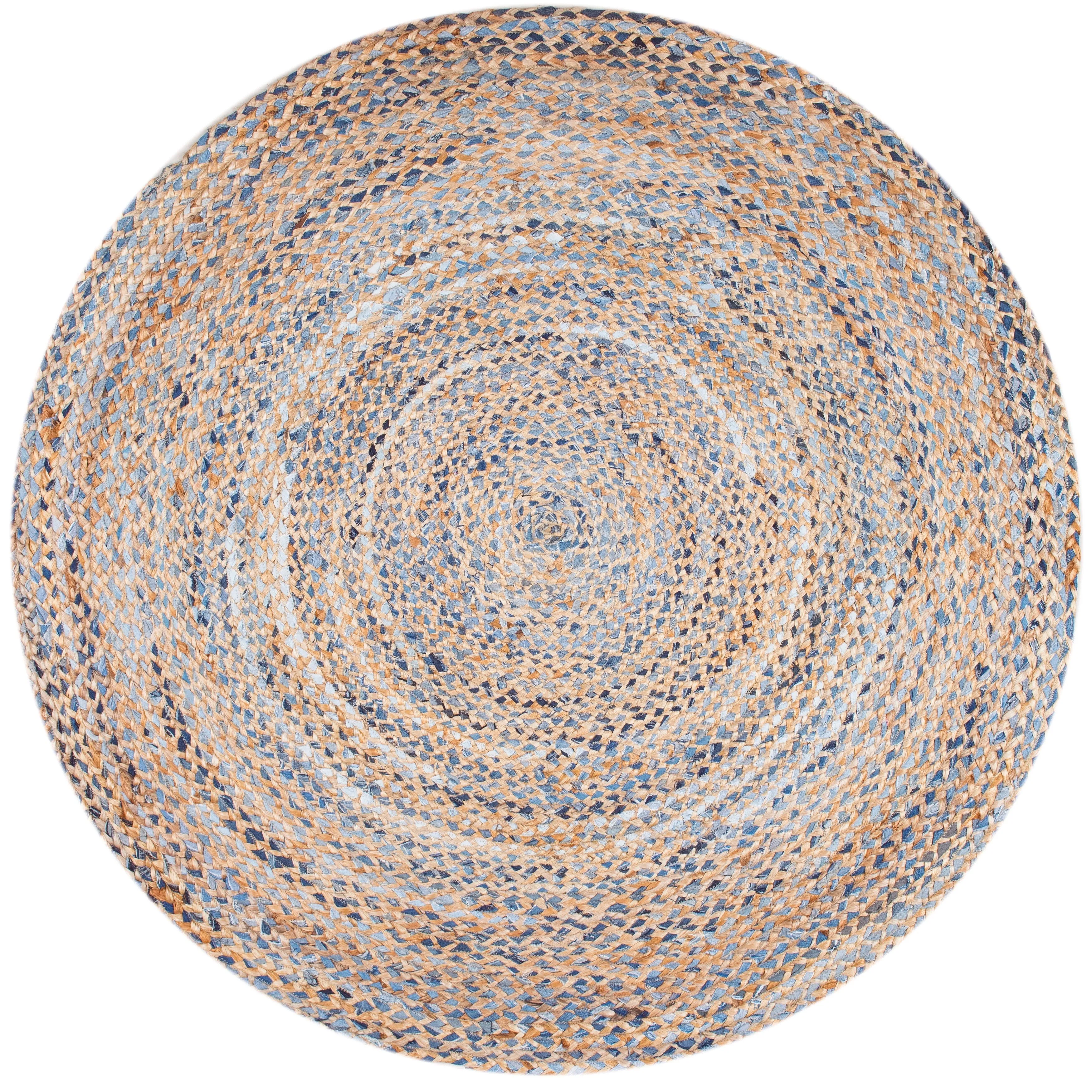 Nuloom Eliz Braided Denim and Jute Area Rug