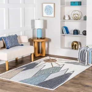 Nuloom Elsha Rocky Mountains Kids Fringe Area Rug