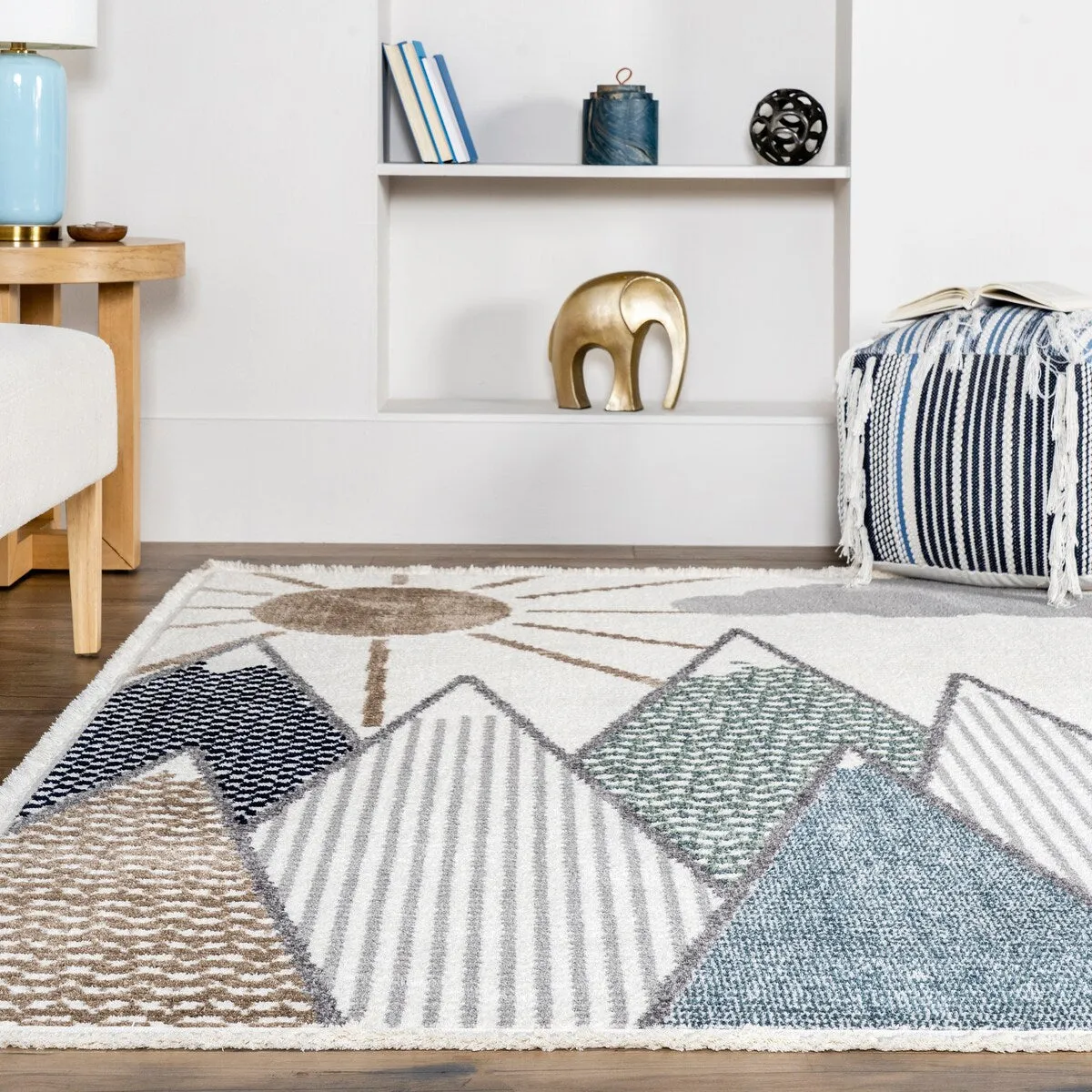Nuloom Elsha Rocky Mountains Kids Fringe Area Rug