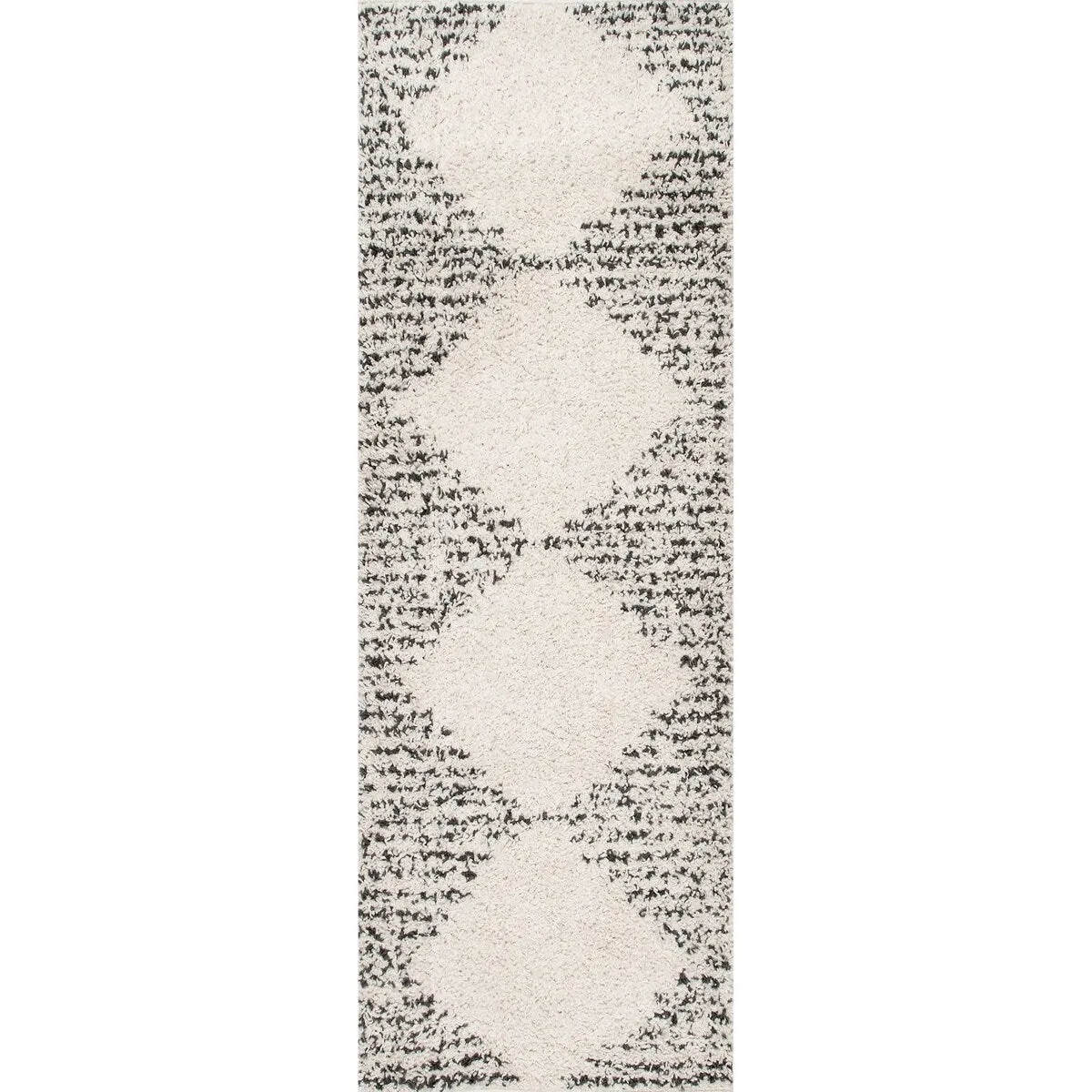 Nuloom Geometric Scarlette Abstract Diamonds Soft Shag Area Rug
