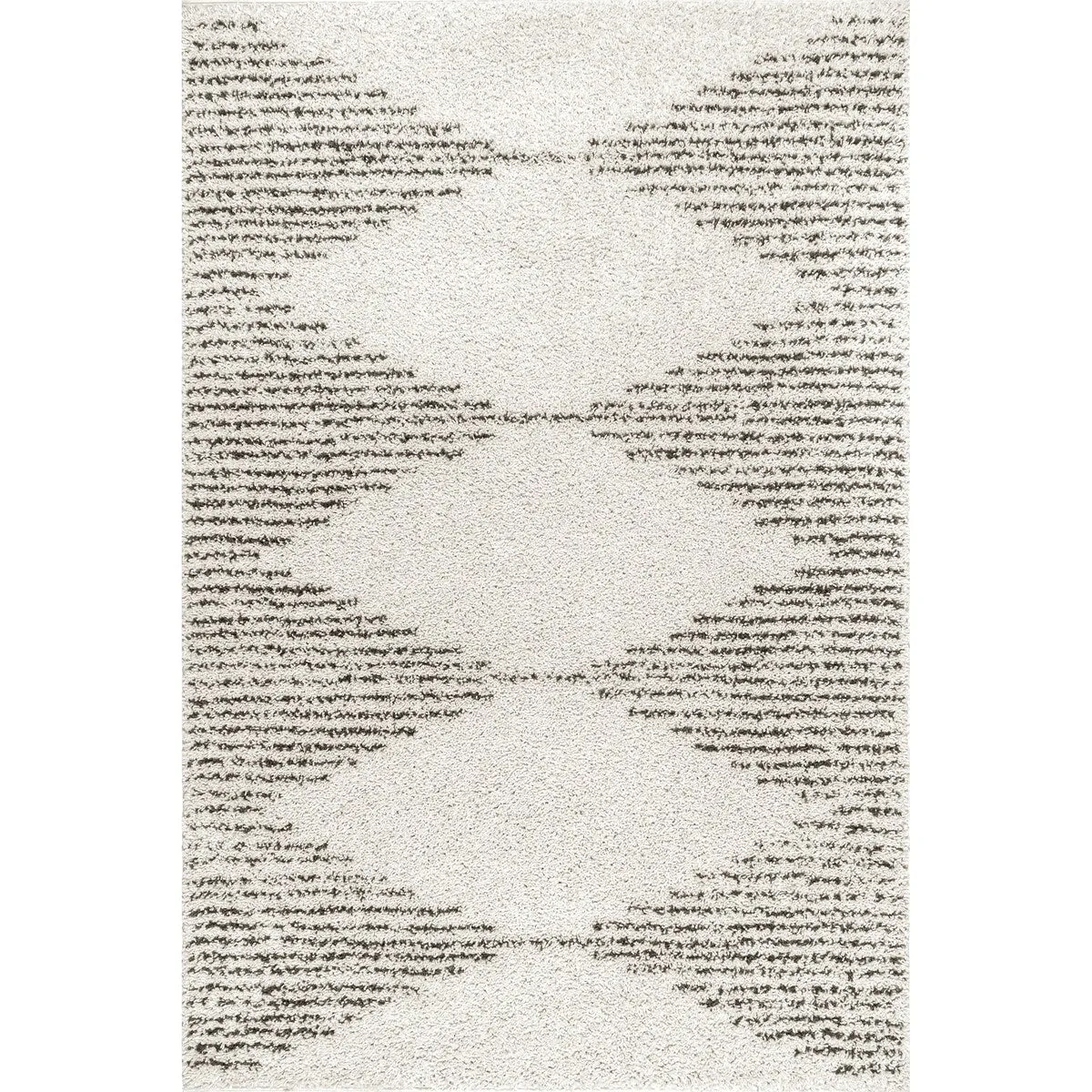 Nuloom Geometric Scarlette Abstract Diamonds Soft Shag Area Rug
