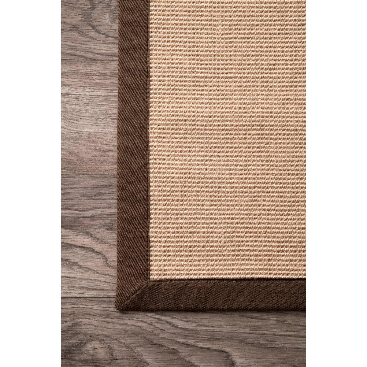 Nuloom Handmade Alexa Cotton-bordered Jute Rug
