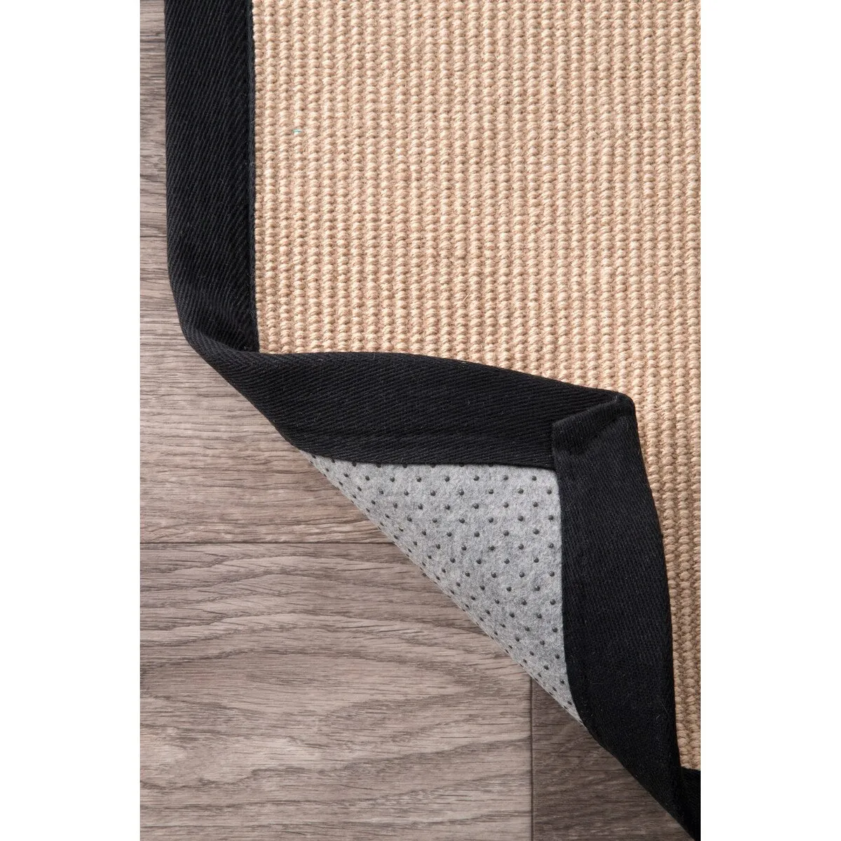 Nuloom Handmade Alexa Cotton-bordered Jute Rug