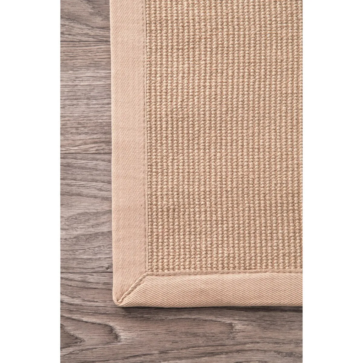 Nuloom Handmade Alexa Cotton-bordered Jute Rug