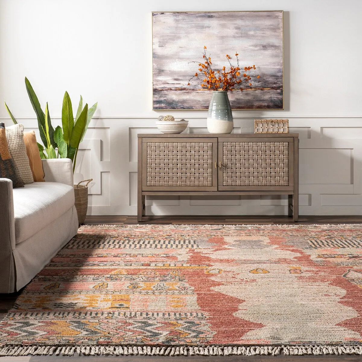 Nuloom Hermina Southwestern Tasseled Area Rug