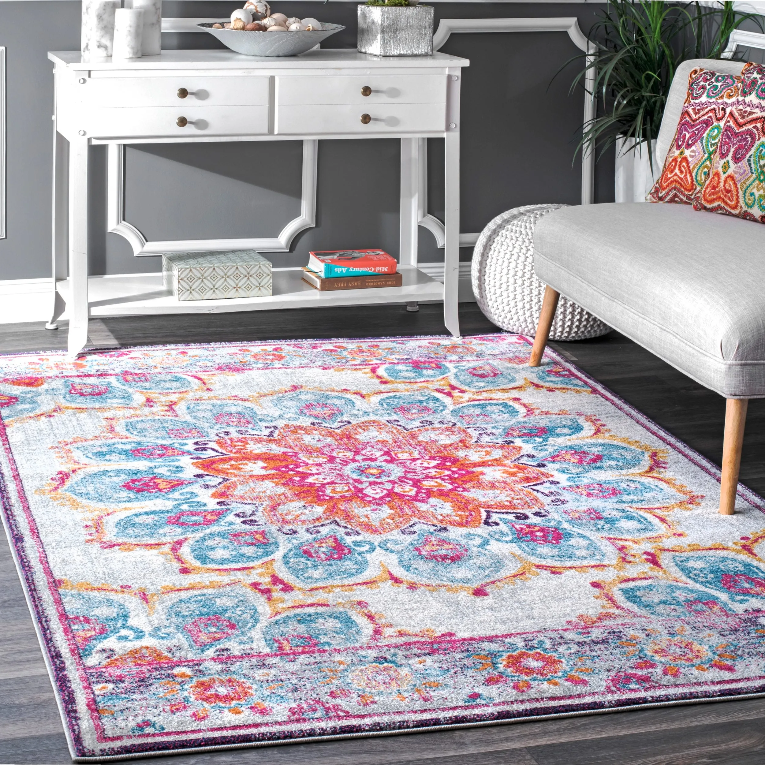 Nuloom Kiyoko Vintage Floral Area Rug