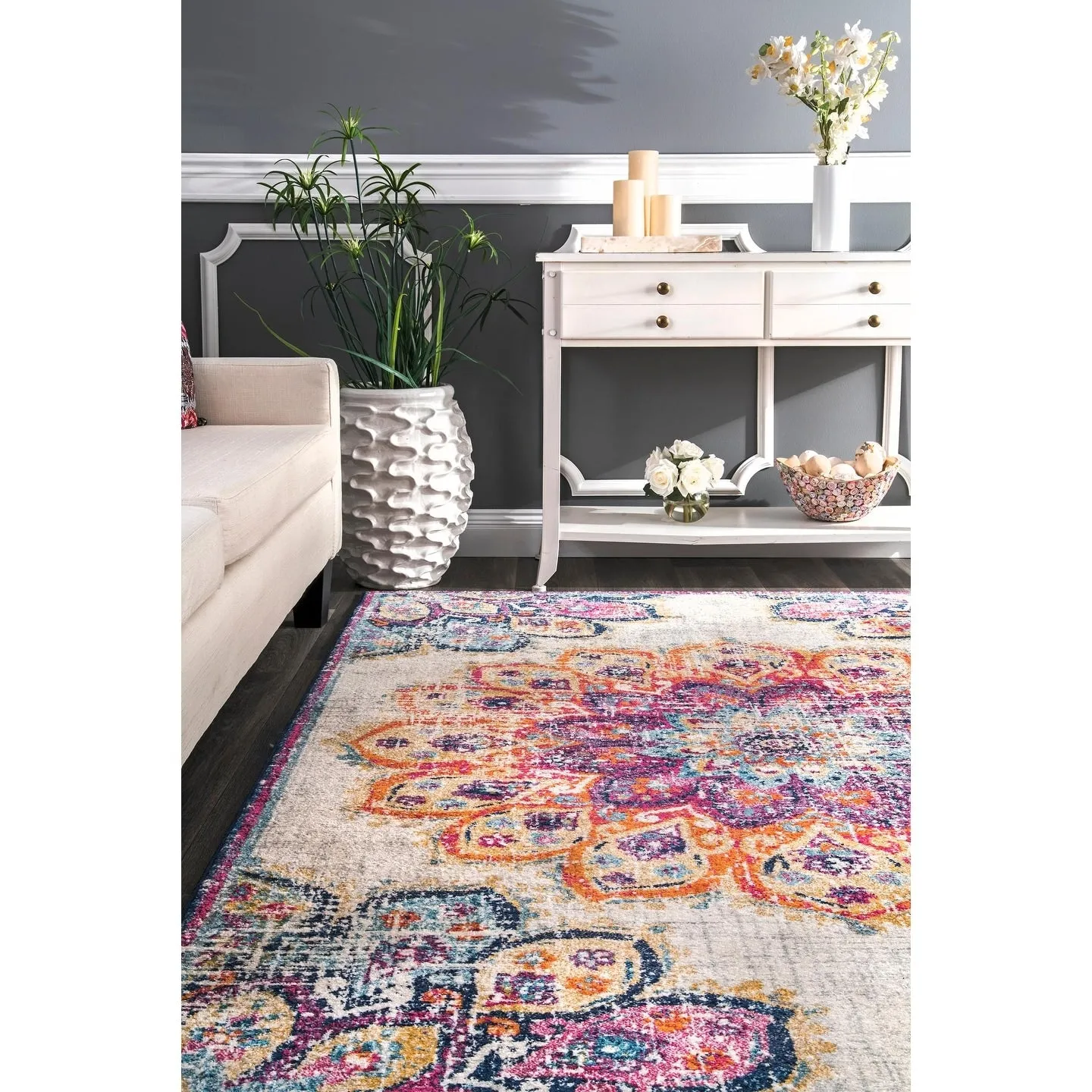 Nuloom Kiyoko Vintage Floral Area Rug