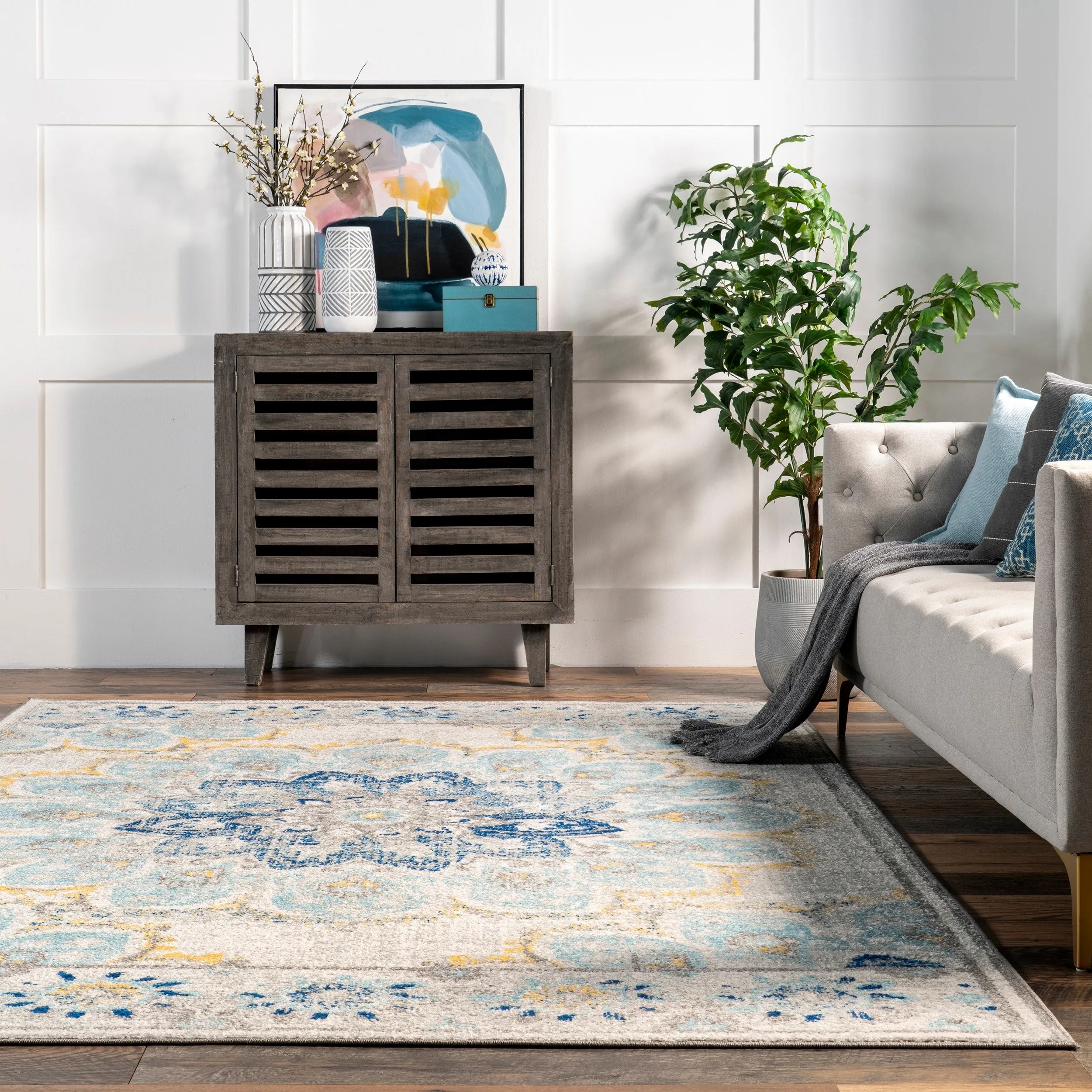 Nuloom Kiyoko Vintage Floral Area Rug