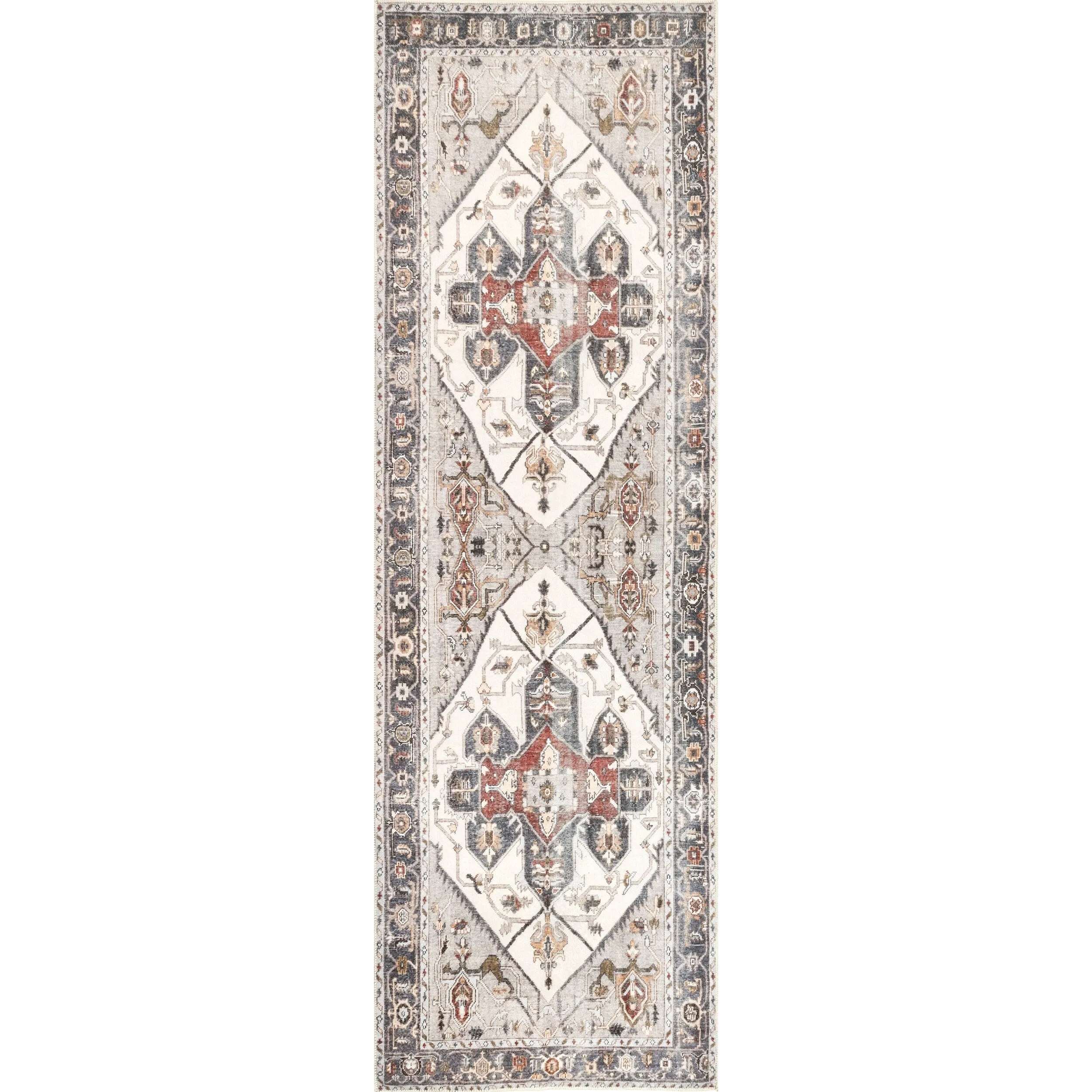 Nuloom Mali SpinClean Machine Washable Traditional Medallion Area Rug