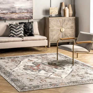Nuloom Mali SpinClean Machine Washable Traditional Medallion Area Rug