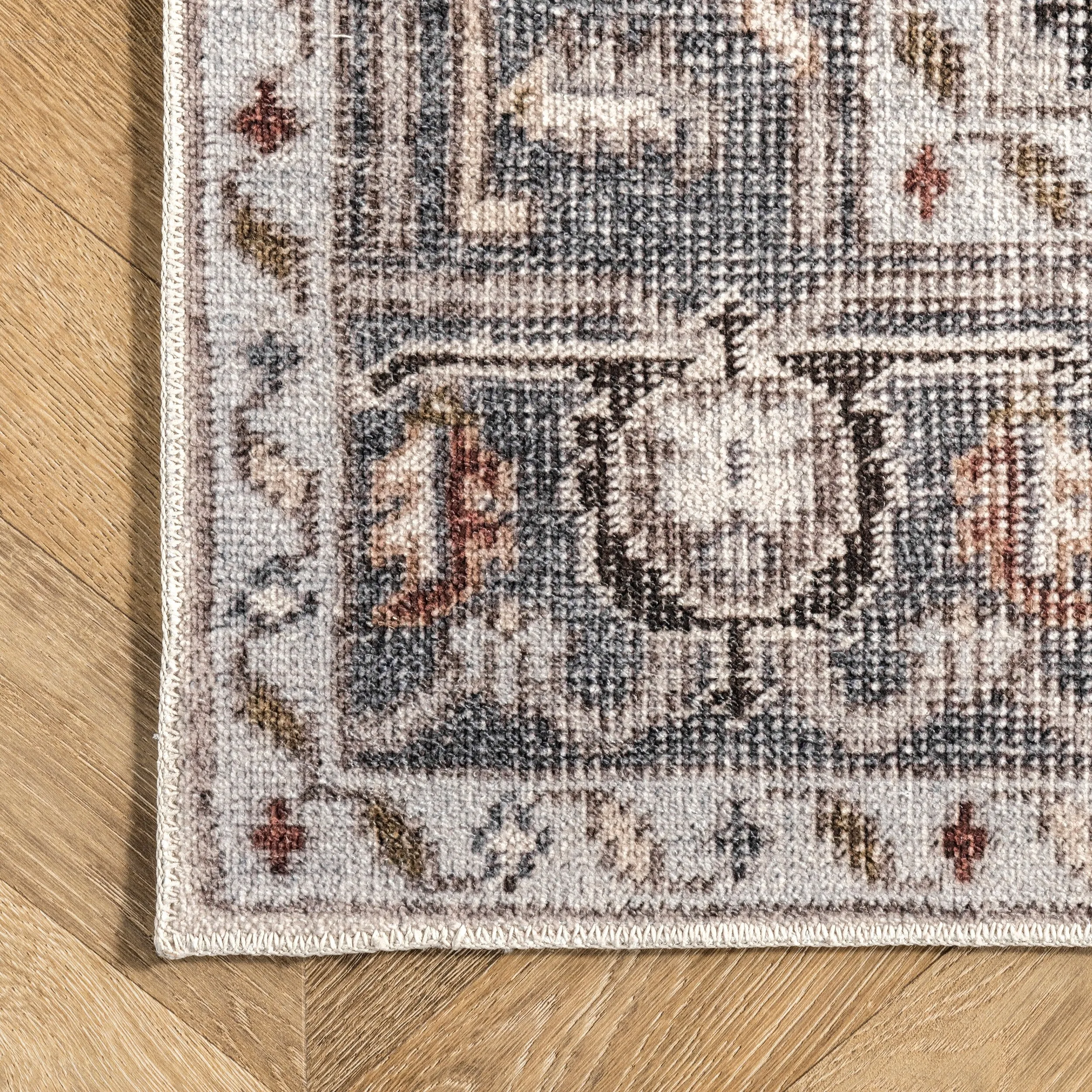 Nuloom Mali SpinClean Machine Washable Traditional Medallion Area Rug