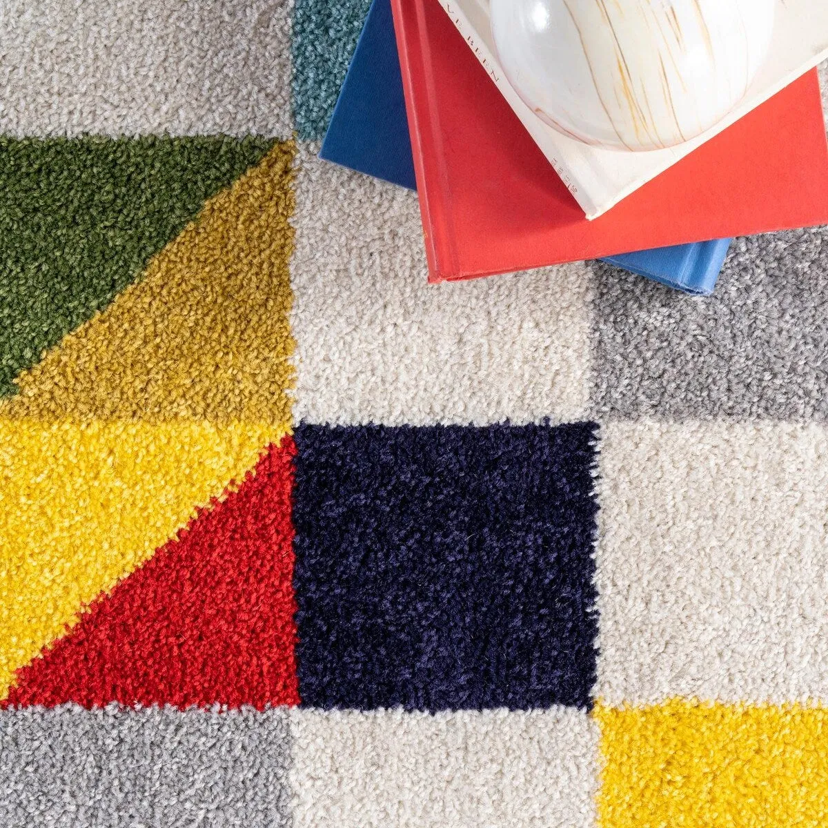 Nuloom Modern Abstract Triangle Mosaic Multicolor Area Rug