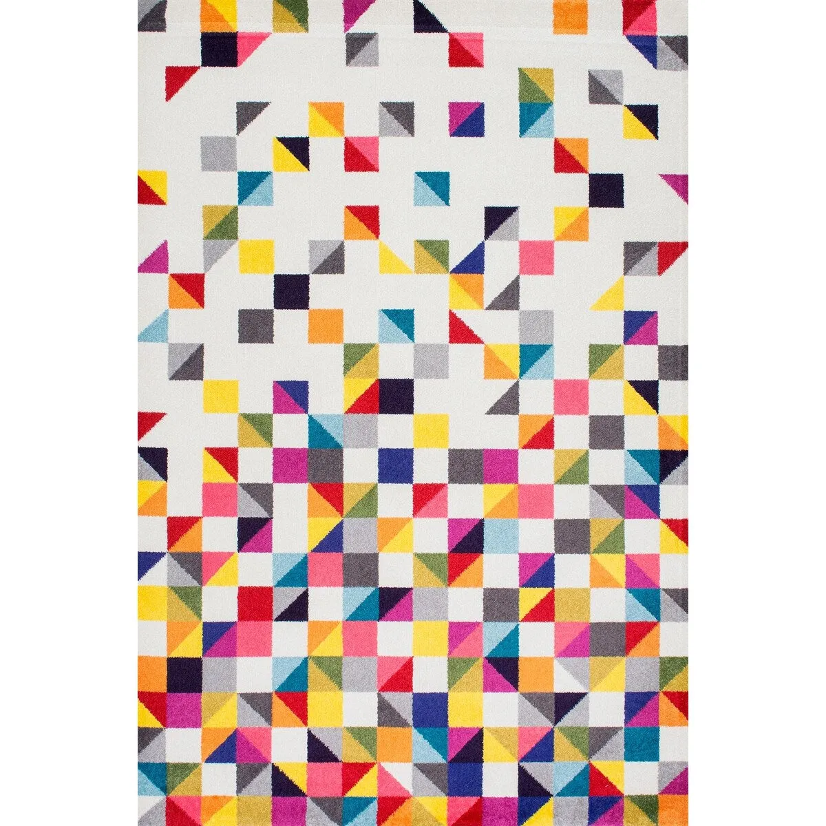 Nuloom Modern Abstract Triangle Mosaic Multicolor Area Rug