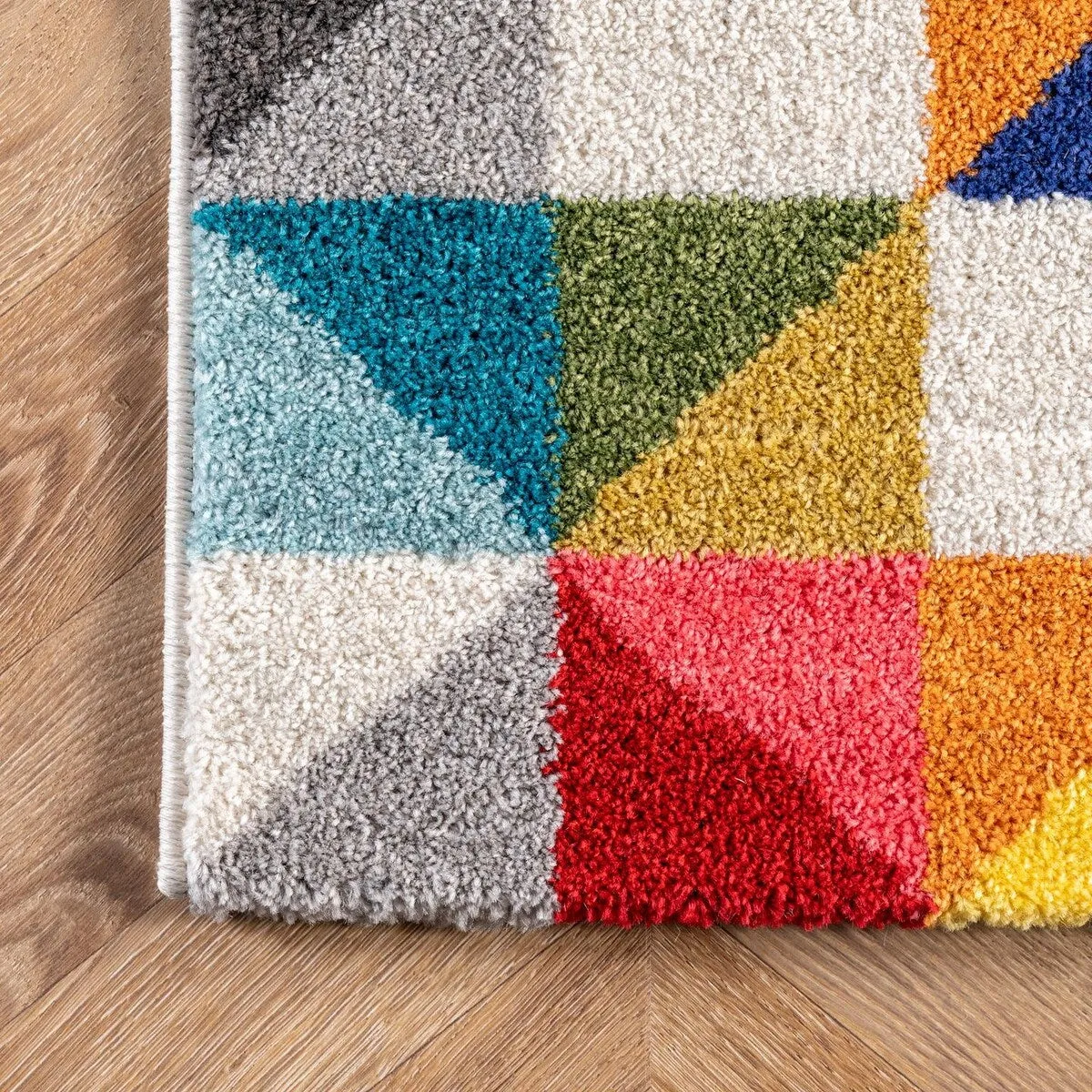 Nuloom Modern Abstract Triangle Mosaic Multicolor Area Rug
