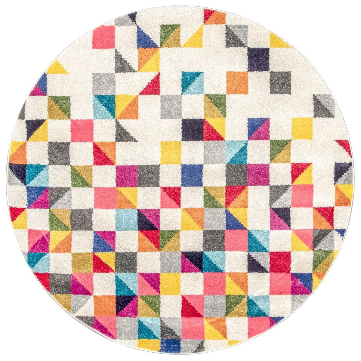 Nuloom Modern Abstract Triangle Mosaic Multicolor Area Rug