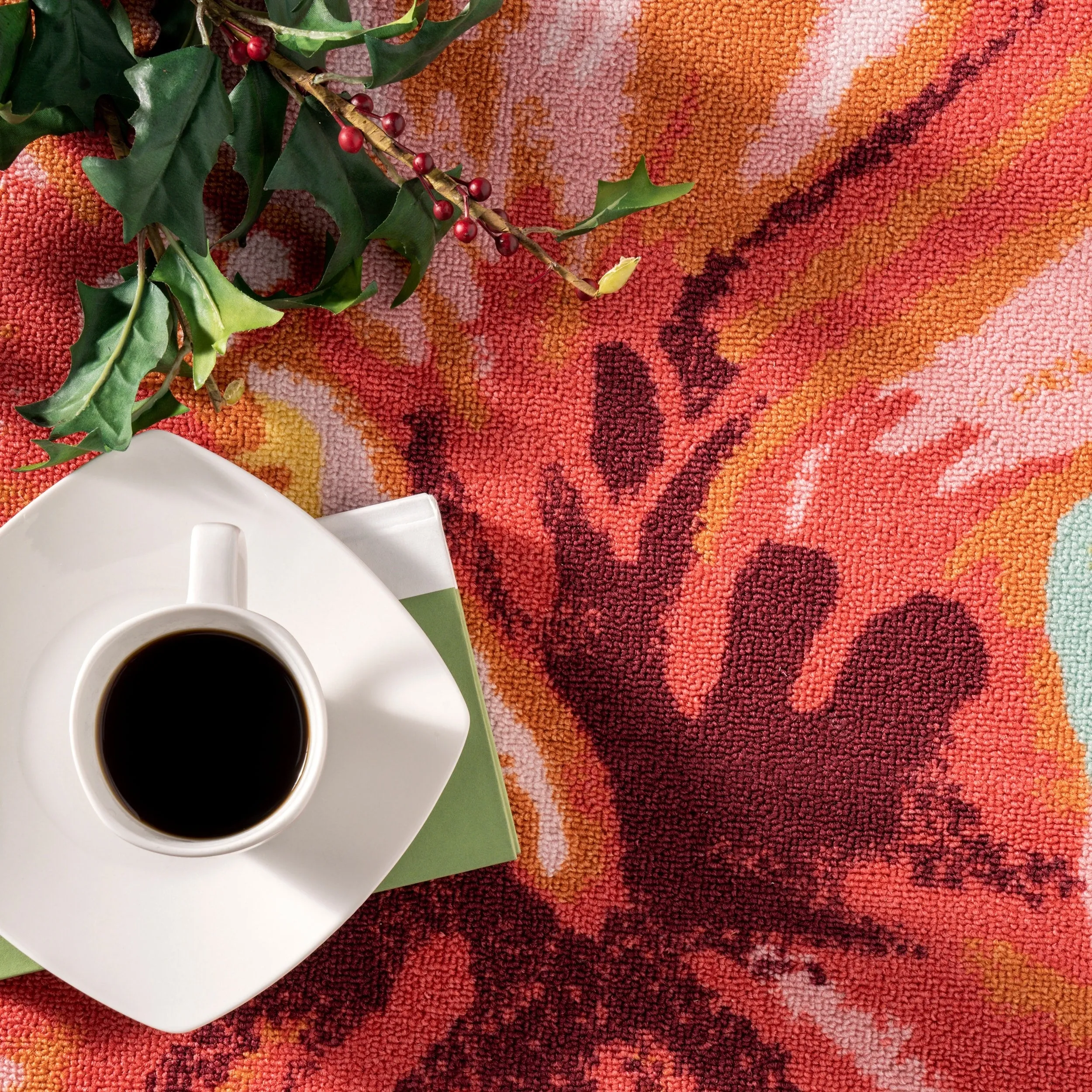 Nuloom Multi Indoor/Outdoor Contemporary Tropical Majestic Lush Hibiscus Area Rug