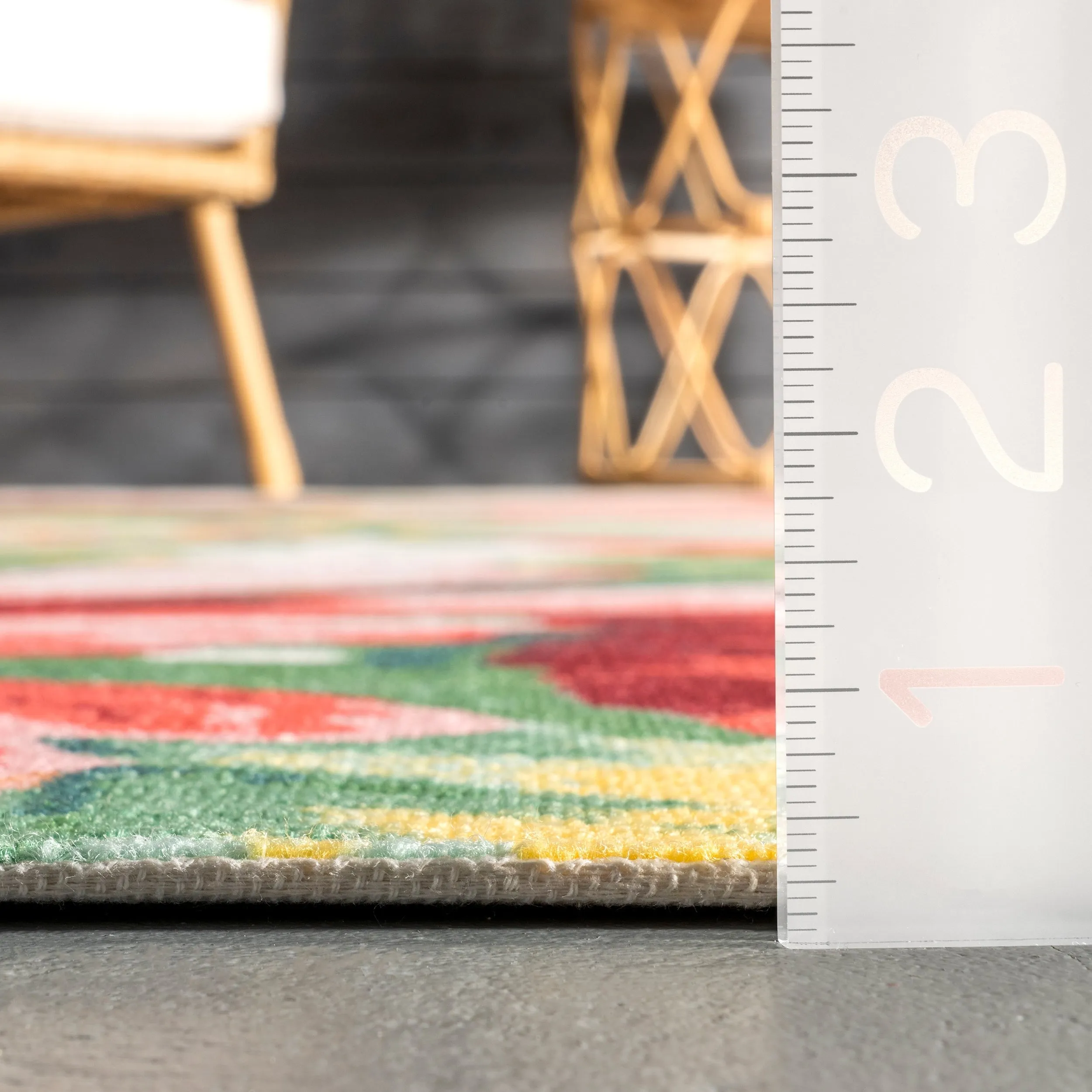 Nuloom Multi Indoor/Outdoor Contemporary Tropical Majestic Lush Hibiscus Area Rug