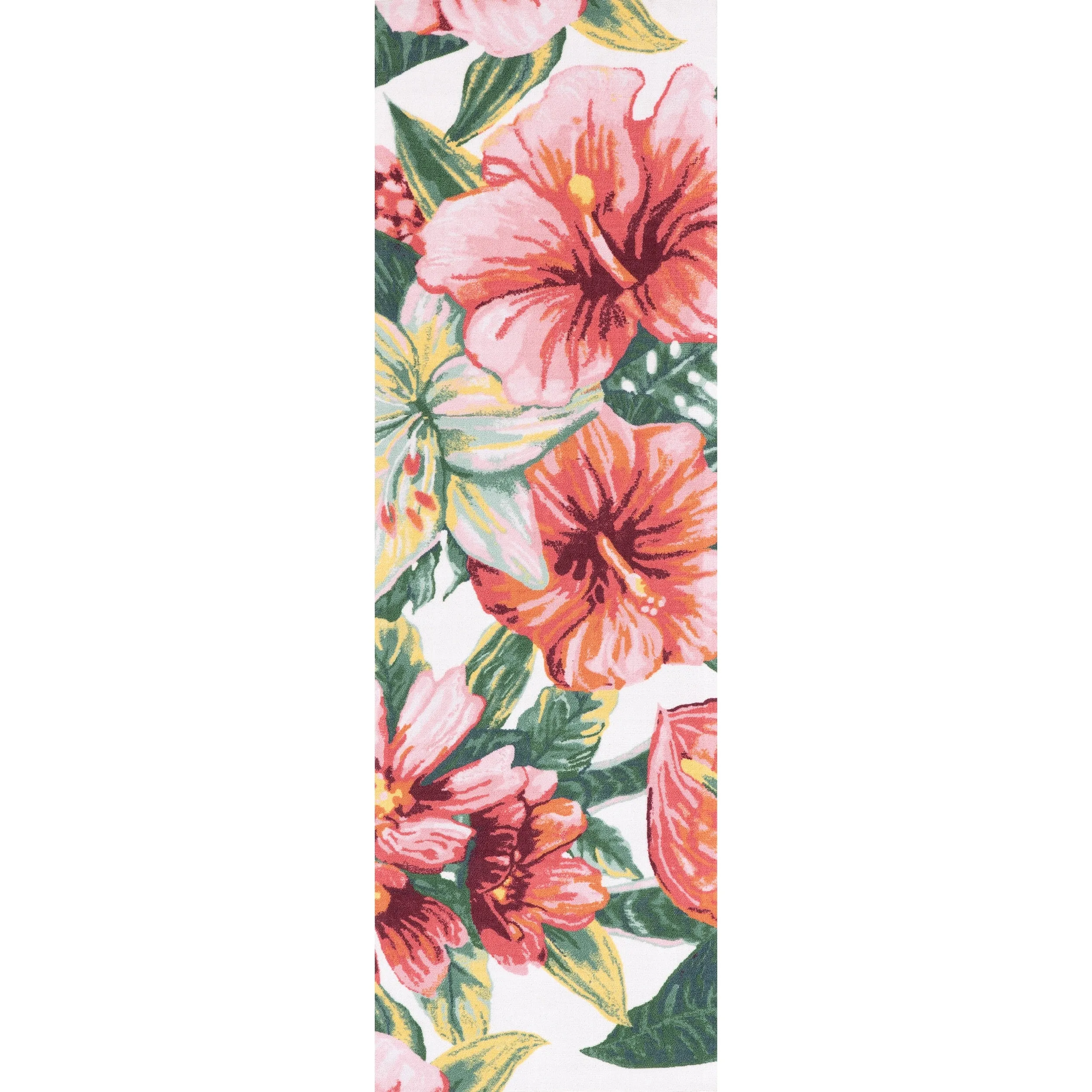 Nuloom Multi Indoor/Outdoor Contemporary Tropical Majestic Lush Hibiscus Area Rug