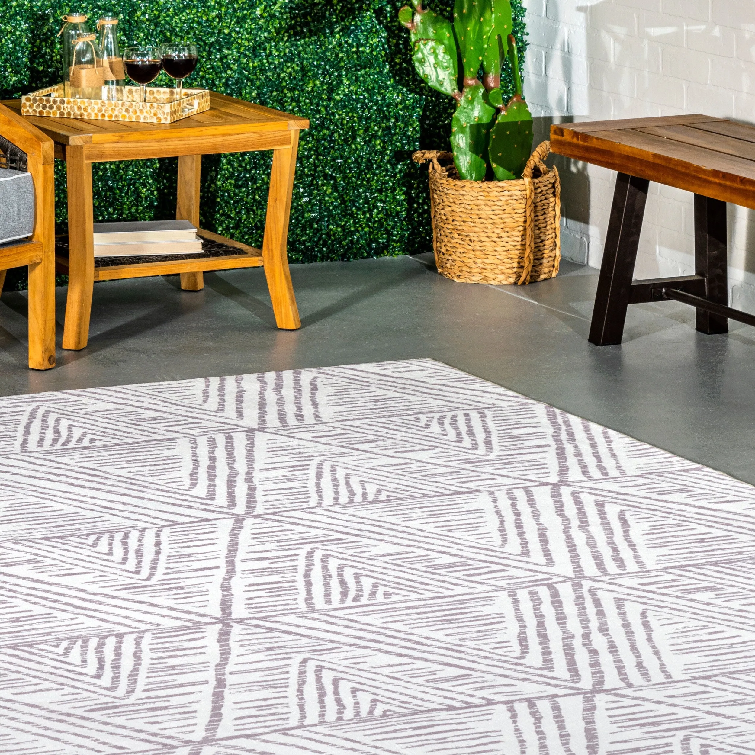 Nuloom Nelle Tribal Machine Washable Indoor/Outdoor Area Rug