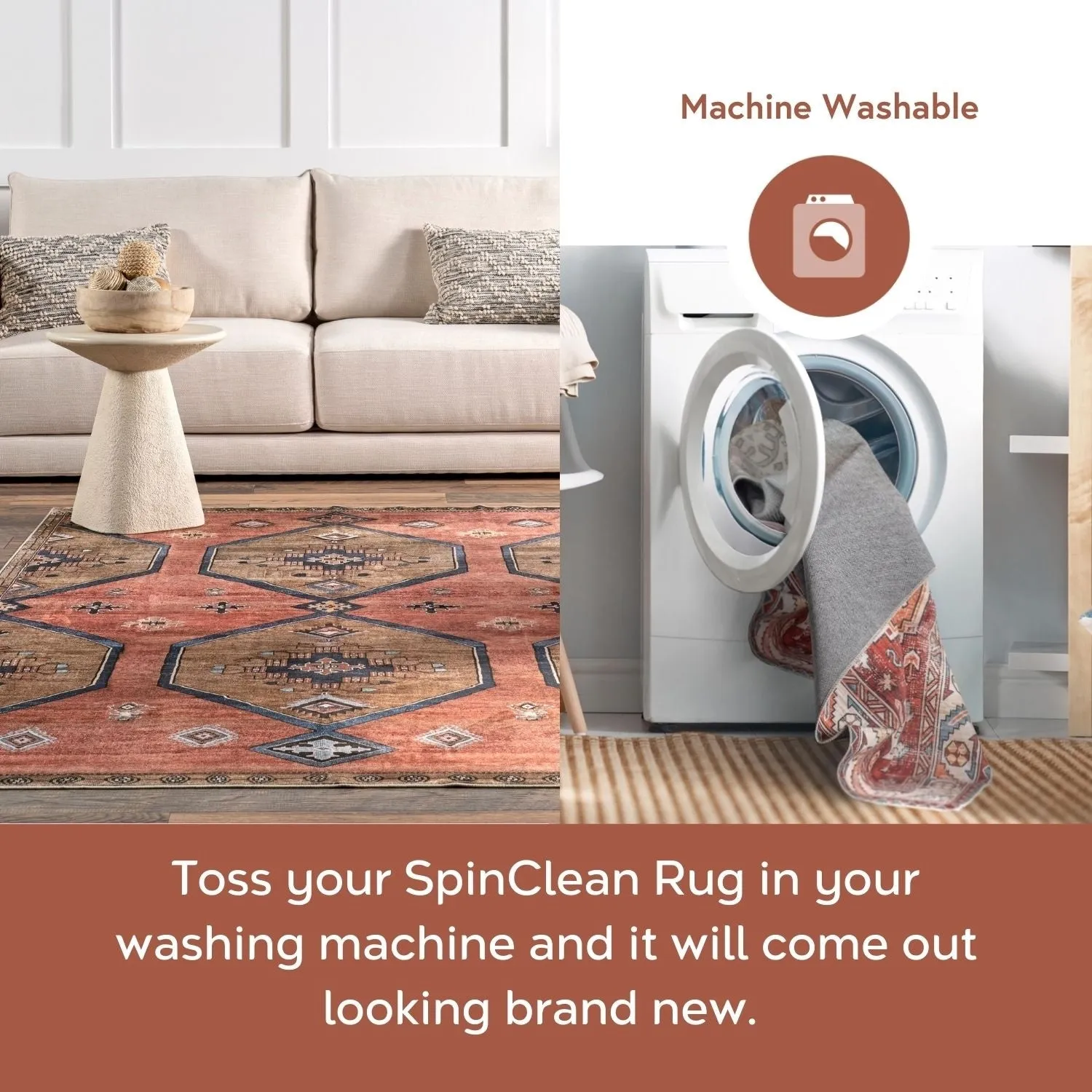 Nuloom Nelle Tribal Machine Washable Indoor/Outdoor Area Rug