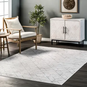 Nuloom Regan SpinClean Modern Geometric Machine Washable Area Rug
