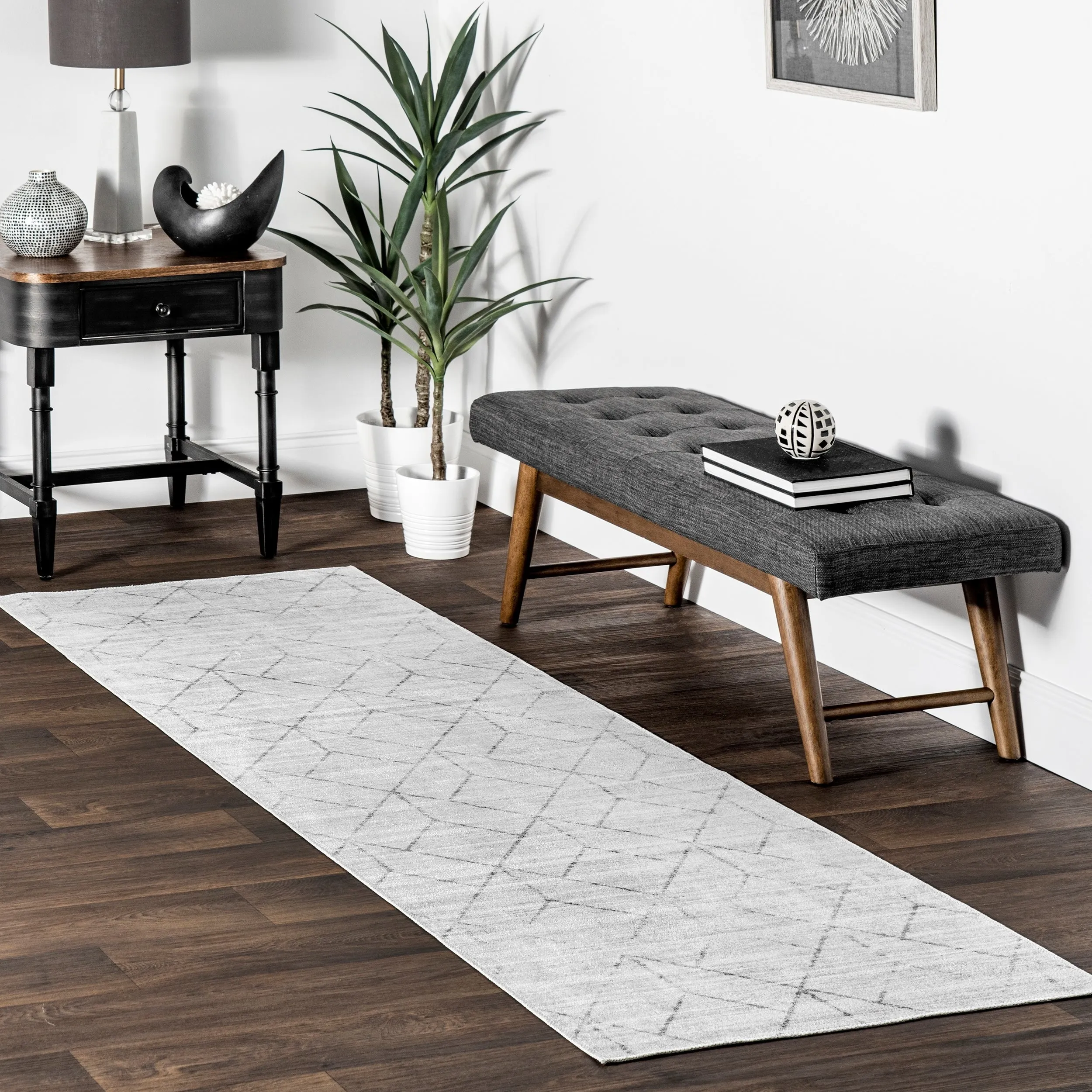 Nuloom Regan SpinClean Modern Geometric Machine Washable Area Rug