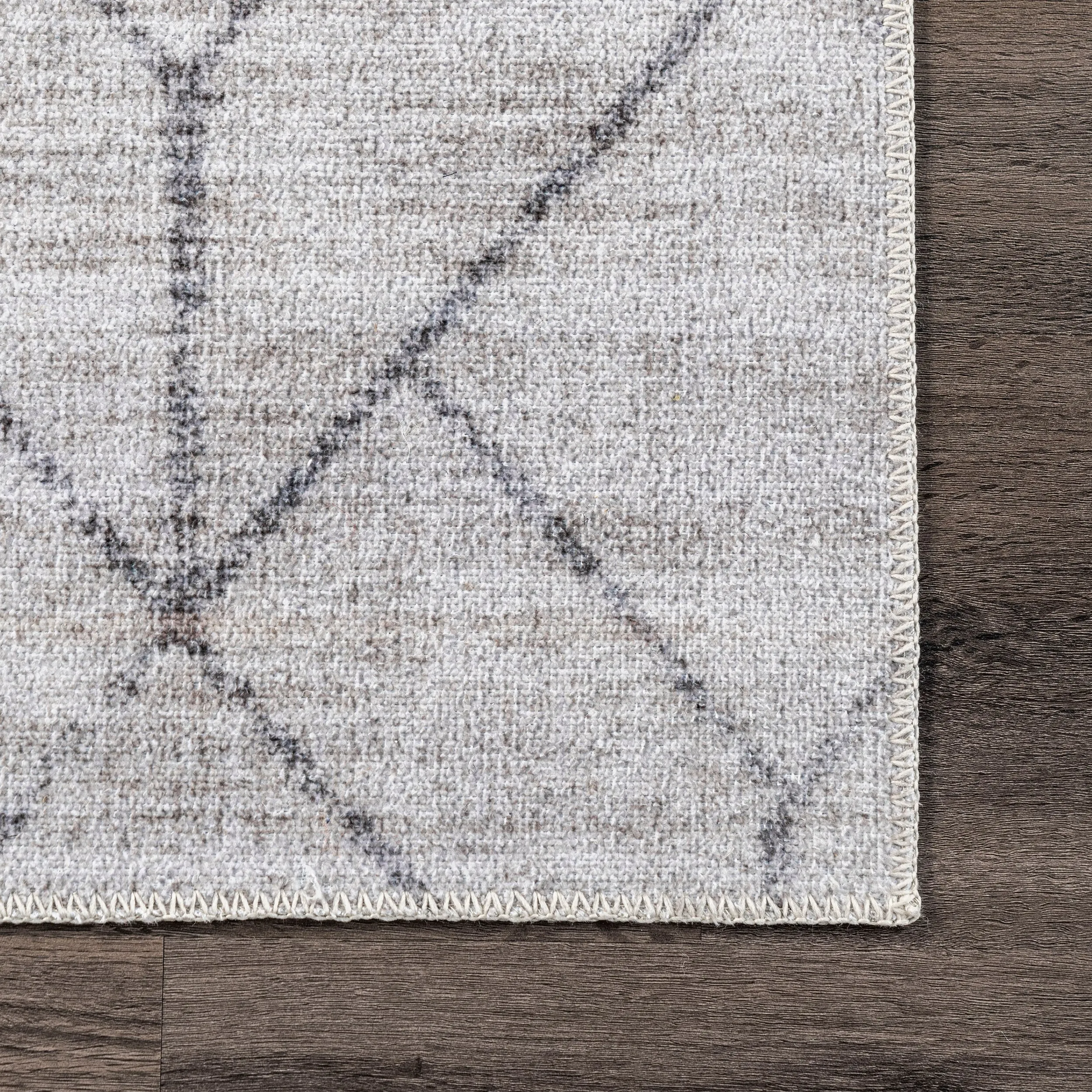 Nuloom Regan SpinClean Modern Geometric Machine Washable Area Rug