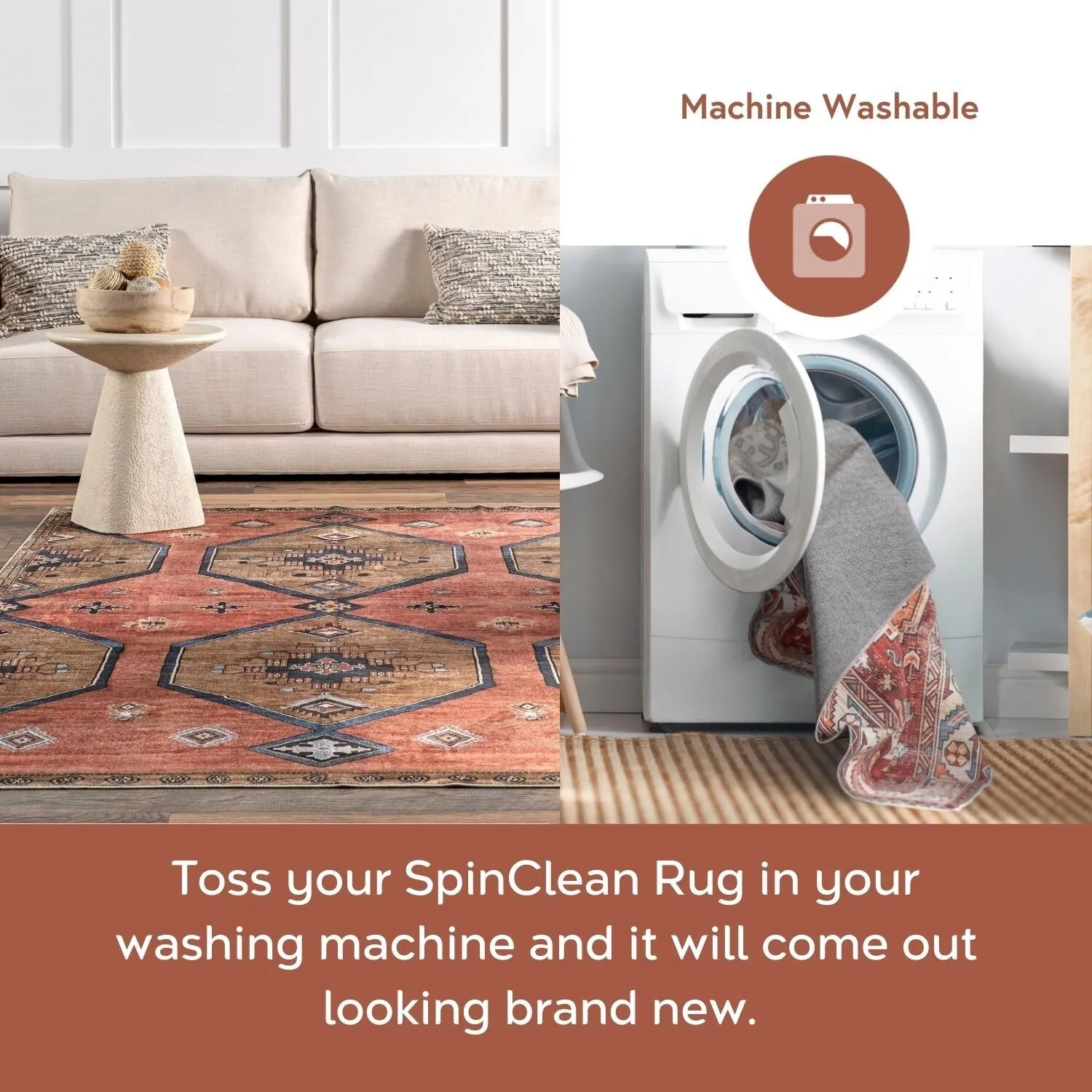 Nuloom Rosana Floral Machine Washable Indoor/Outdoor Area Rug