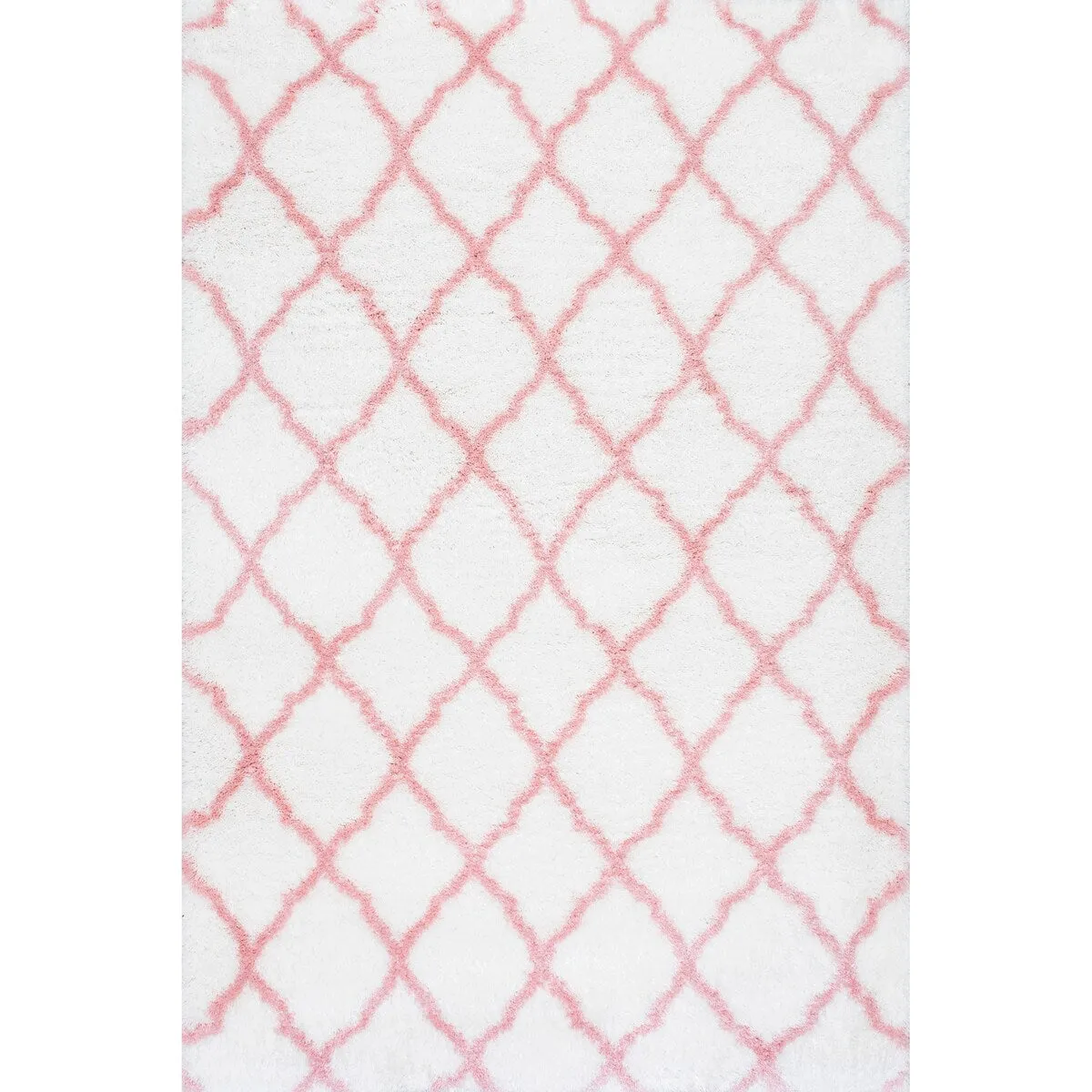 Nuloom Soft and Plush Cloudy Trellis Kids' Shag Area Rug
