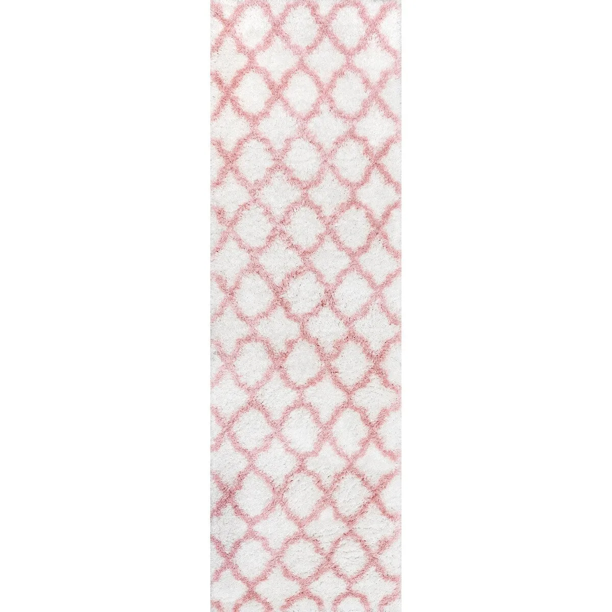 Nuloom Soft and Plush Cloudy Trellis Kids' Shag Area Rug