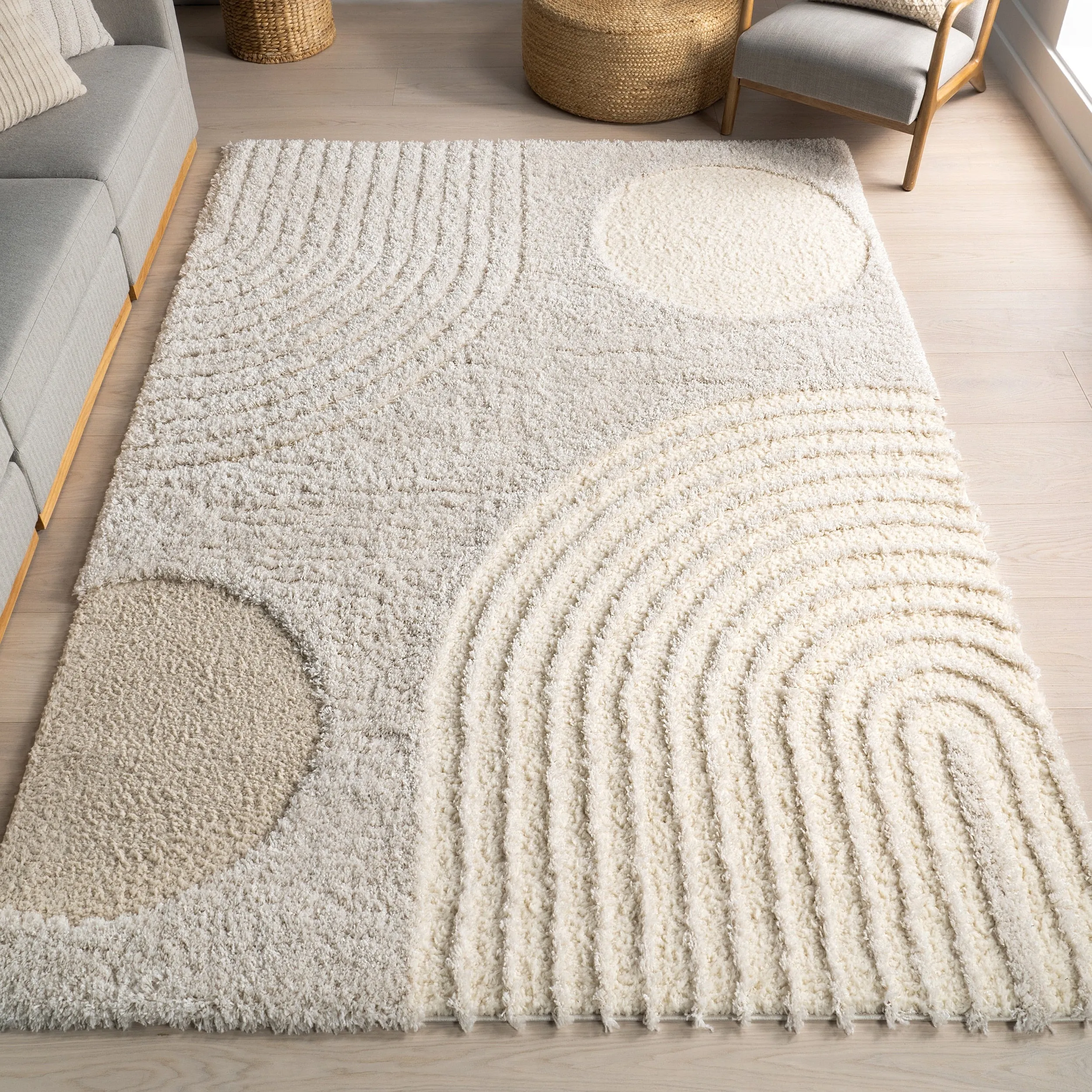 Nuloom Sydney High-Low Contemporary Shag Area Rug