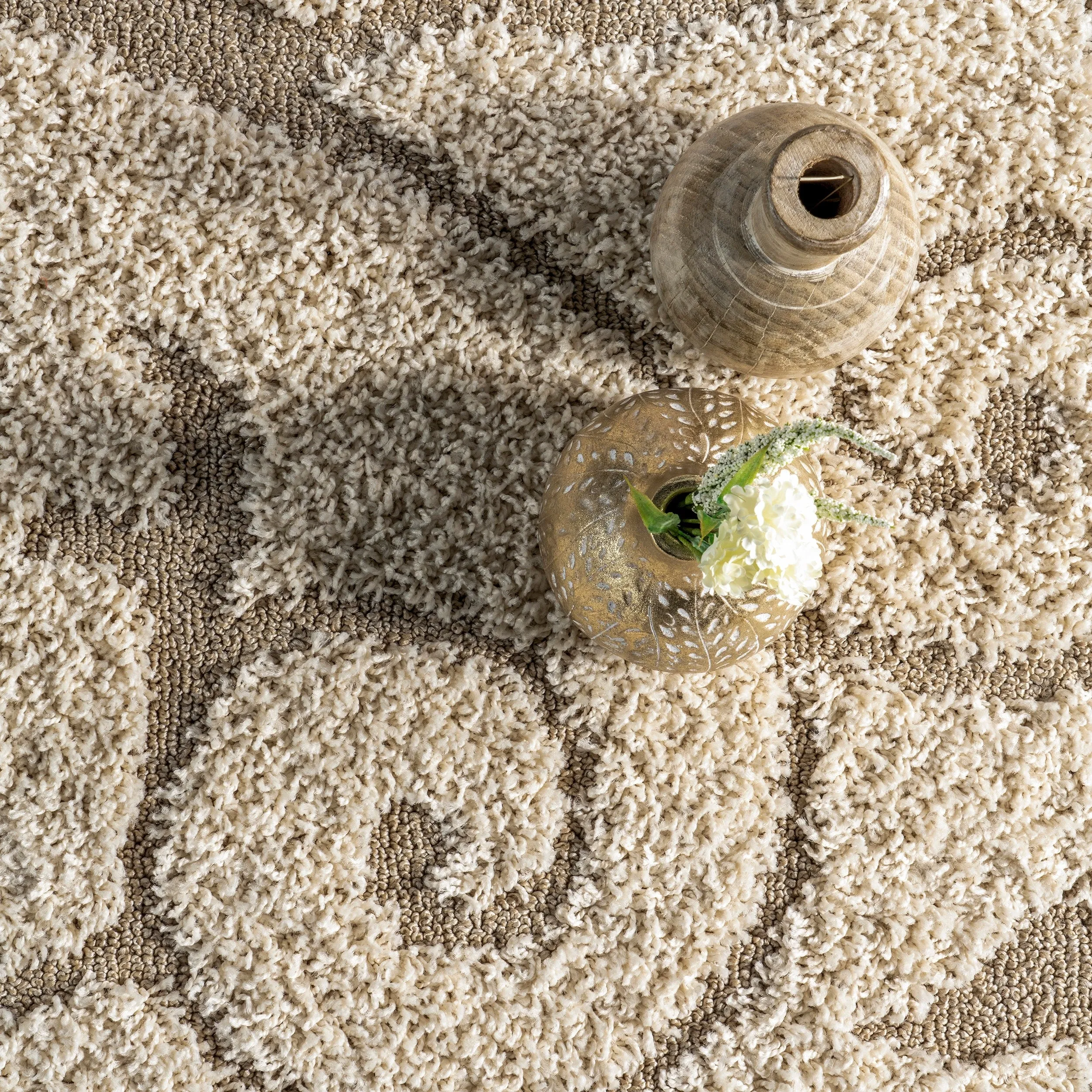 Nuloom Vine Swirls Shag Area Rug