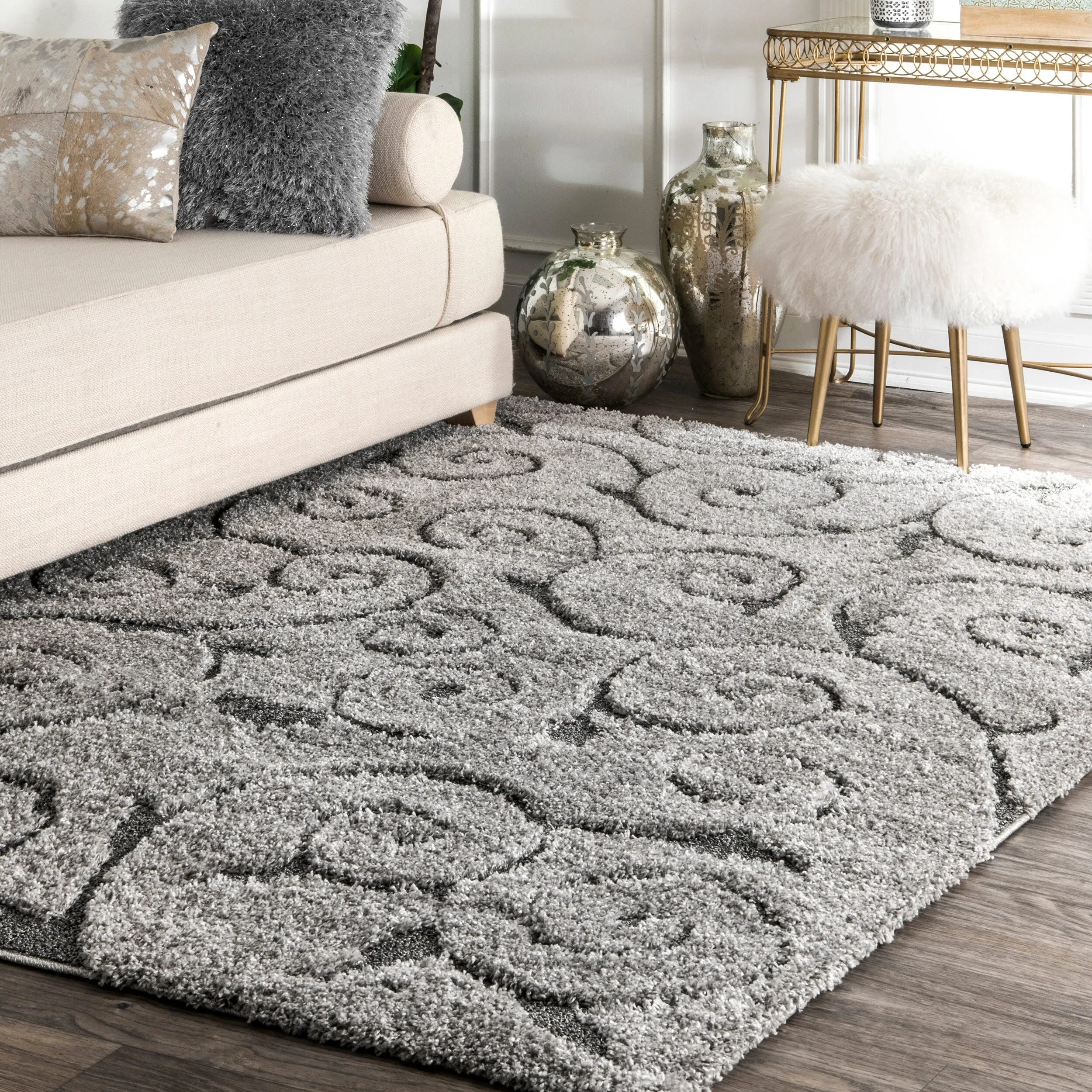 Nuloom Vine Swirls Shag Area Rug