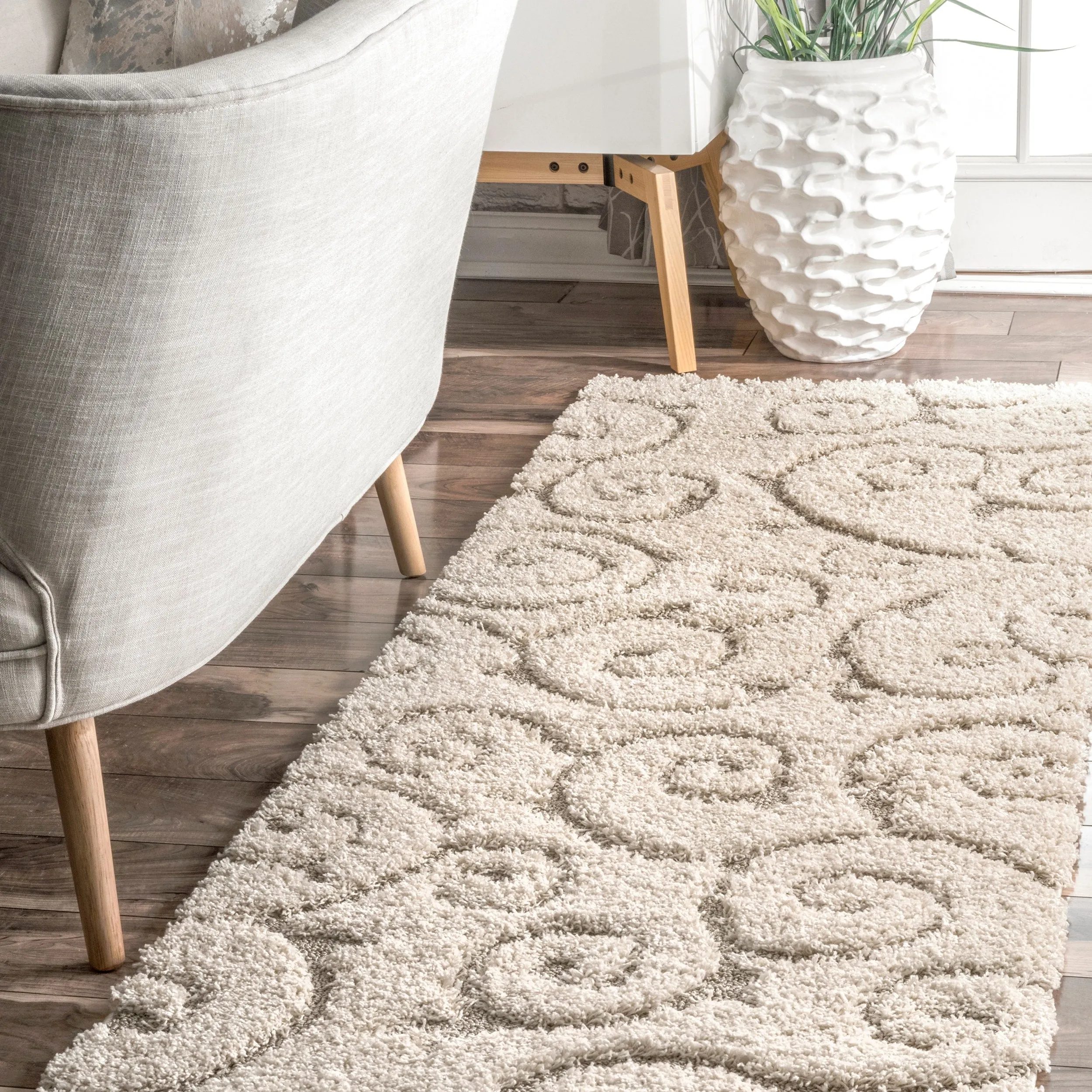 Nuloom Vine Swirls Shag Area Rug