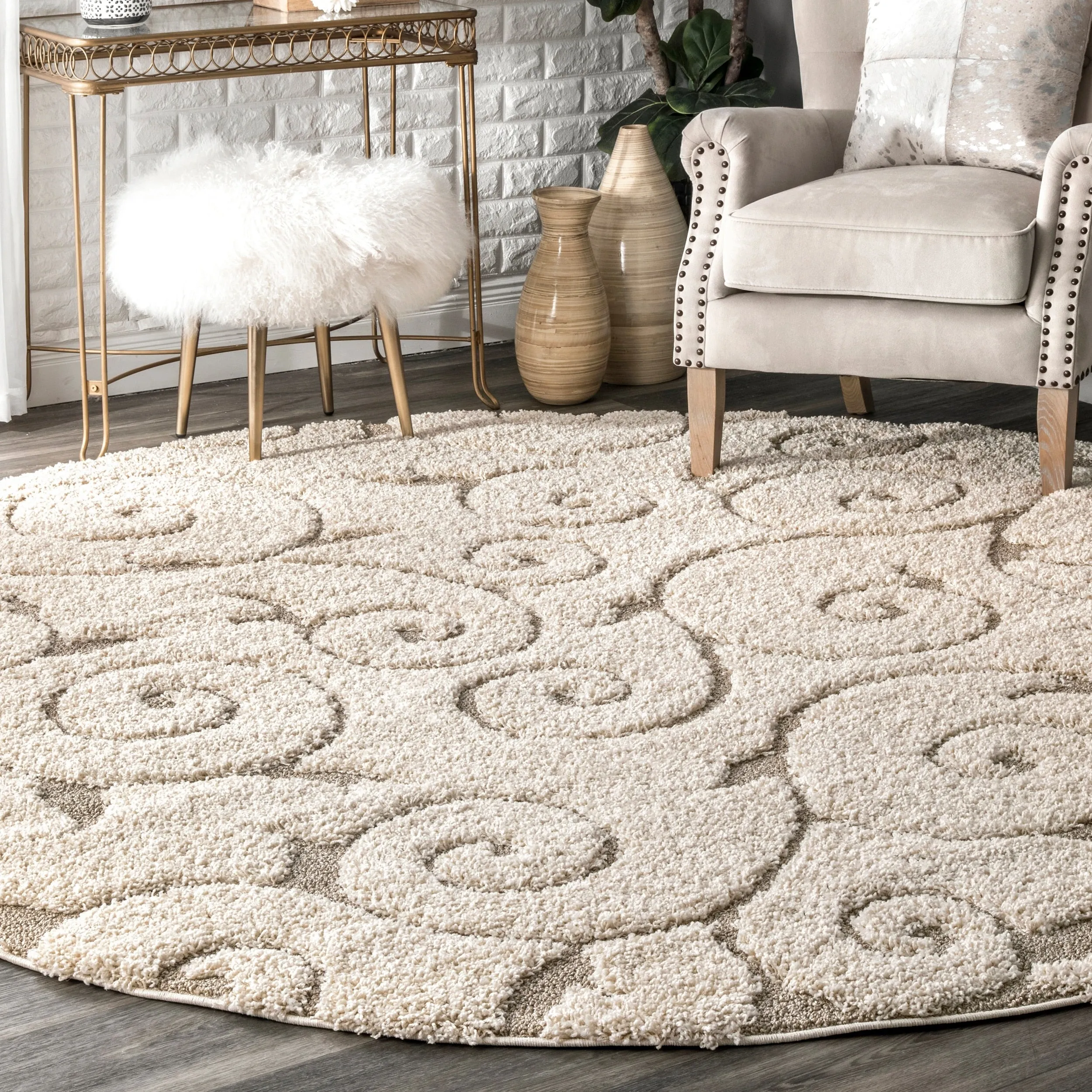 Nuloom Vine Swirls Shag Area Rug