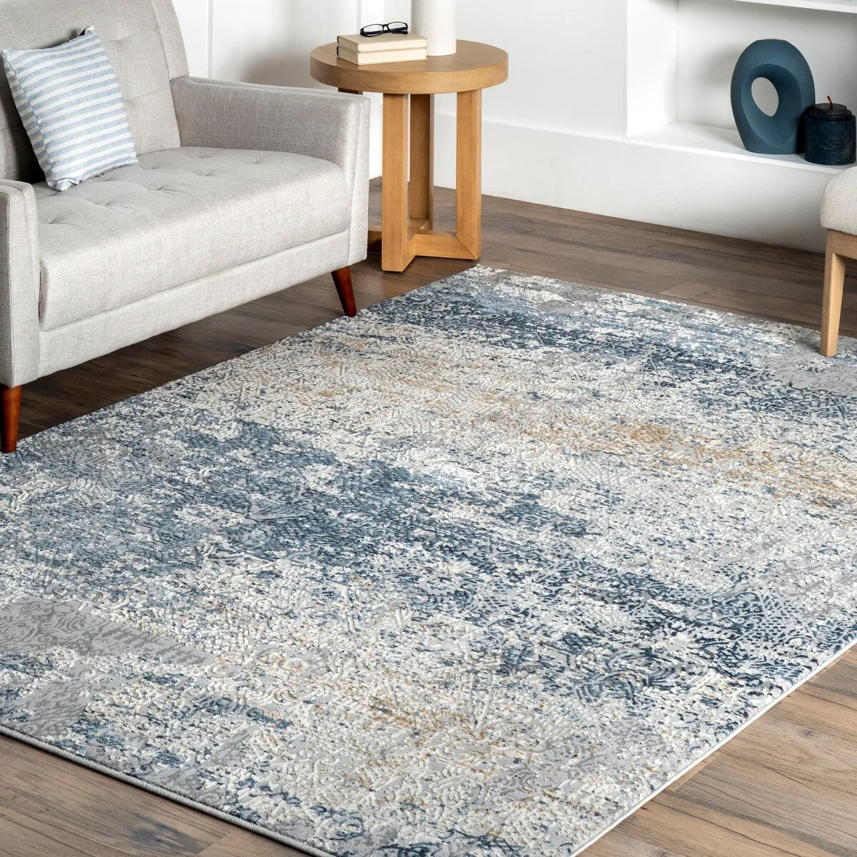 Nuloom Wilde Abstract Distressed Area Rug