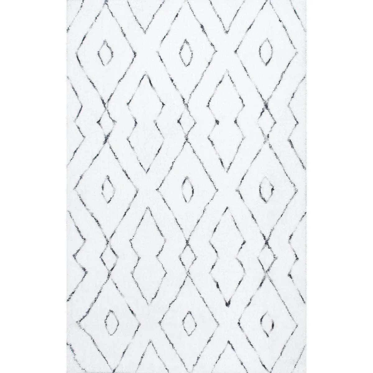 Nuloom Willow Contemporary Diamond Shag Area Rug