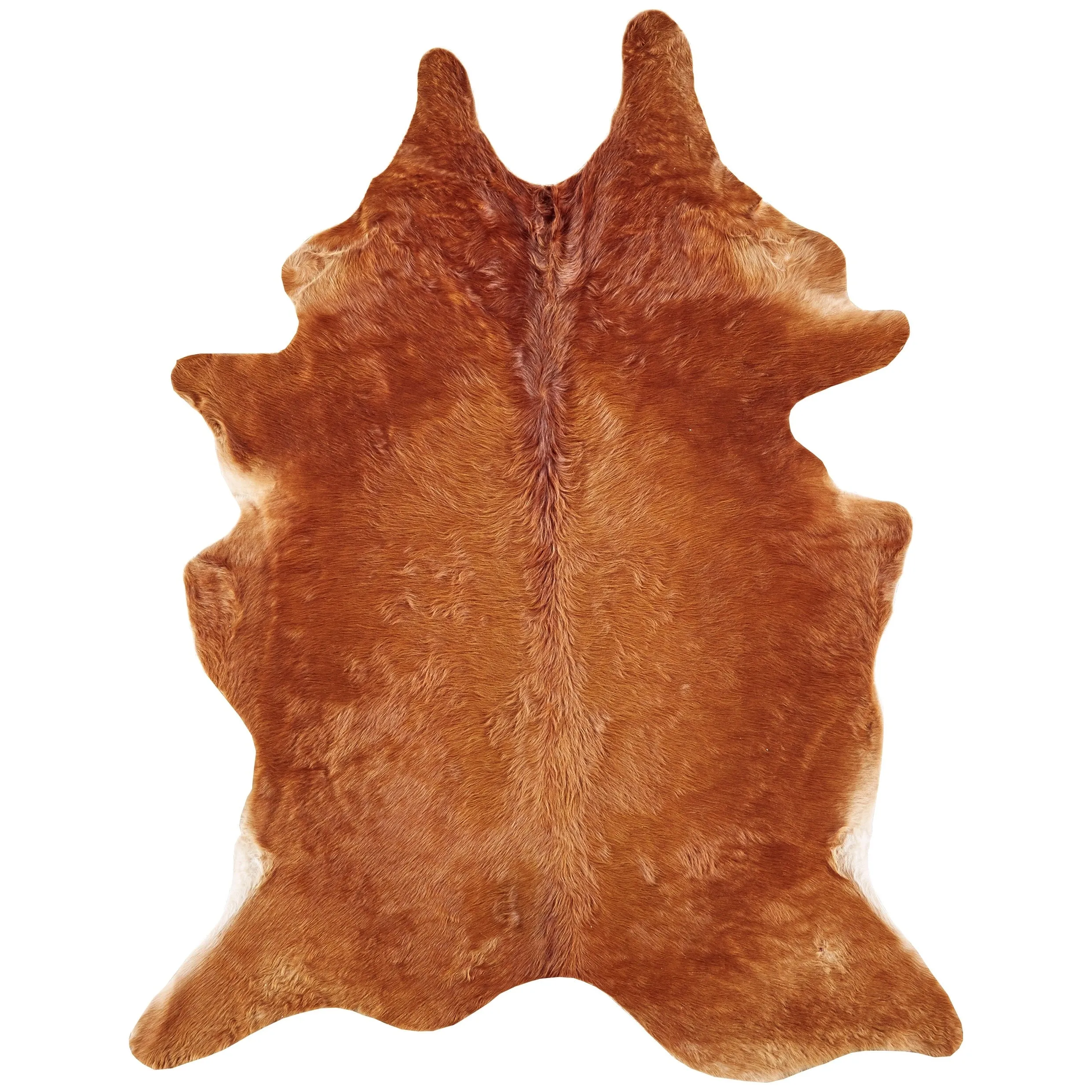 Oakdale Premium On-Hair Cowhide. Brindle Dark Brown. Small