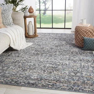Odette Oriental Dark Blue/ Gray Area Rug