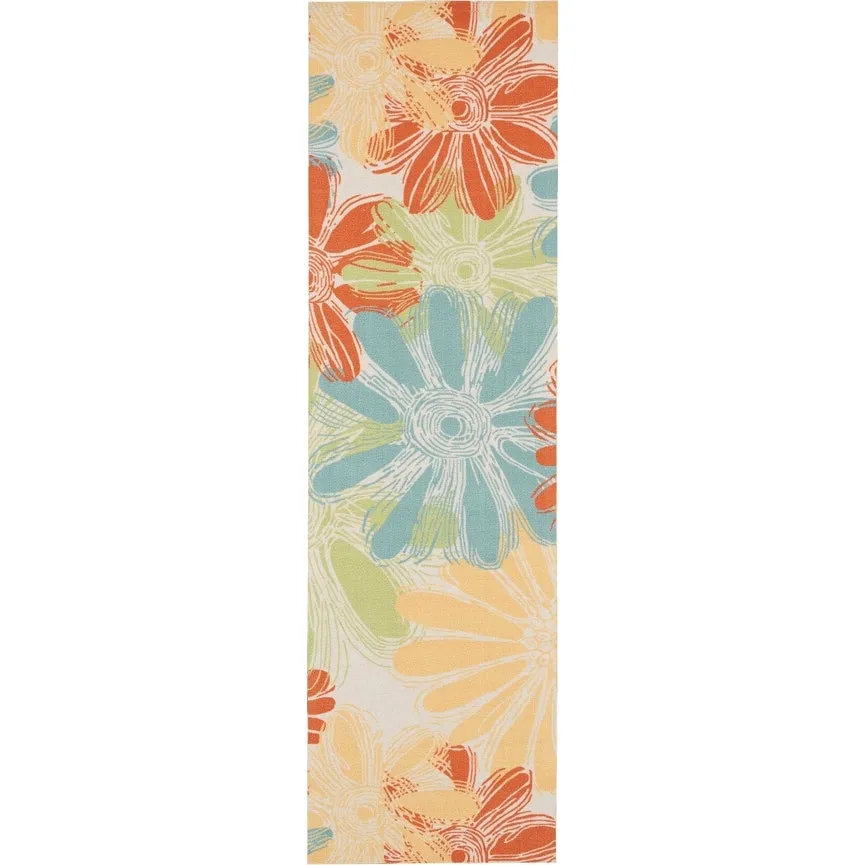 Ogunquit Indoor/Outdoor Abstract Floral Modern Rug by Havenside Home