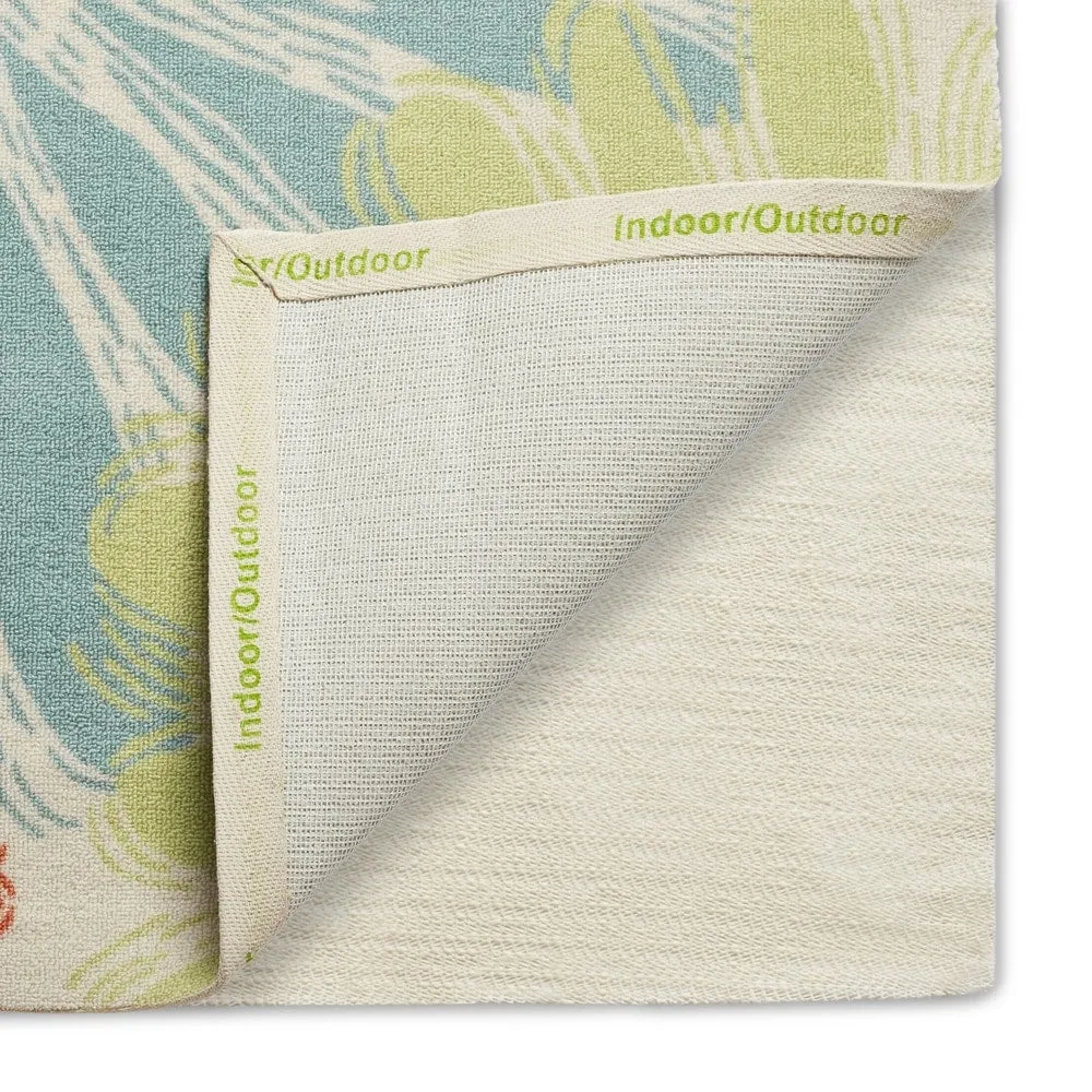 Ogunquit Indoor/Outdoor Abstract Floral Modern Rug by Havenside Home