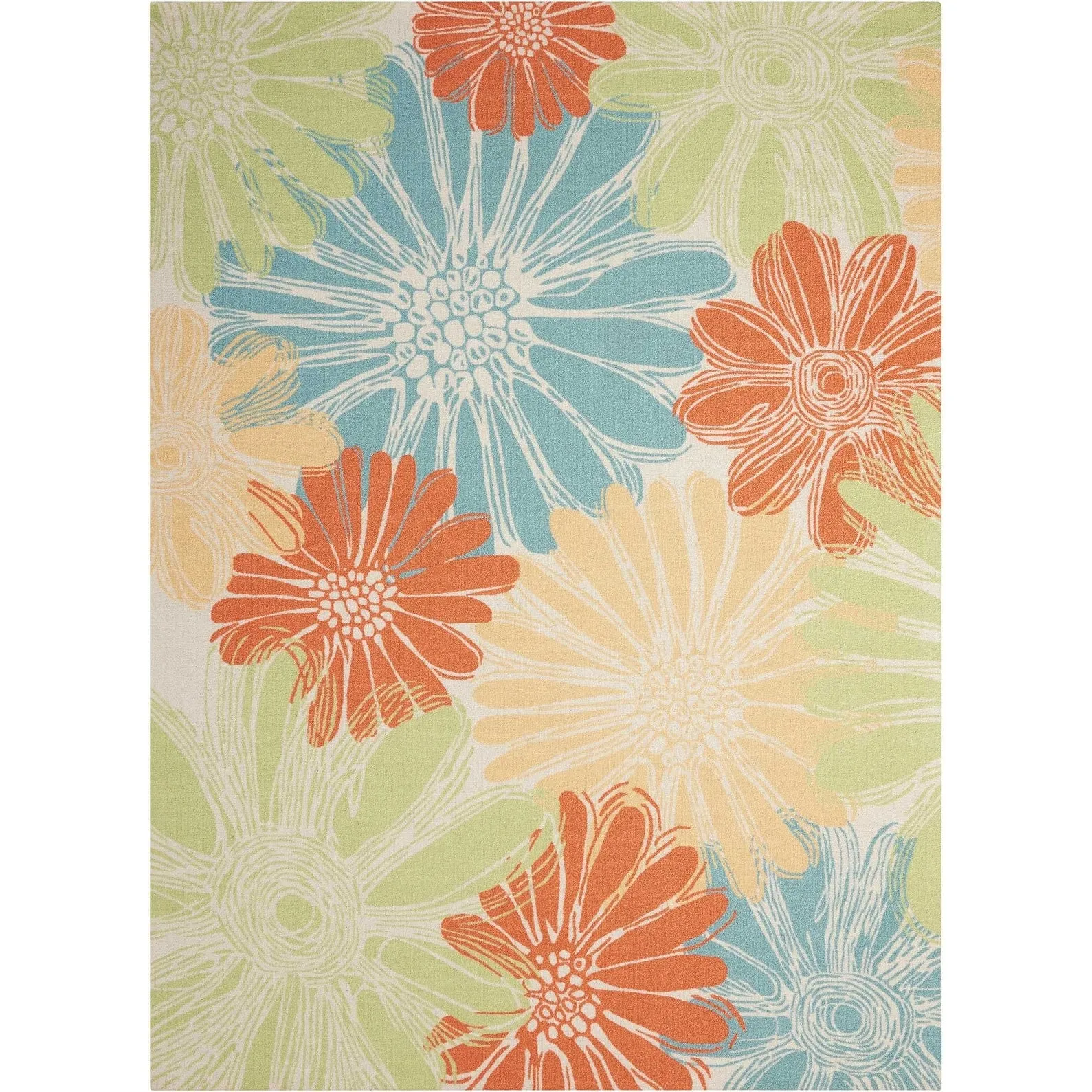 Ogunquit Indoor/Outdoor Abstract Floral Modern Rug by Havenside Home