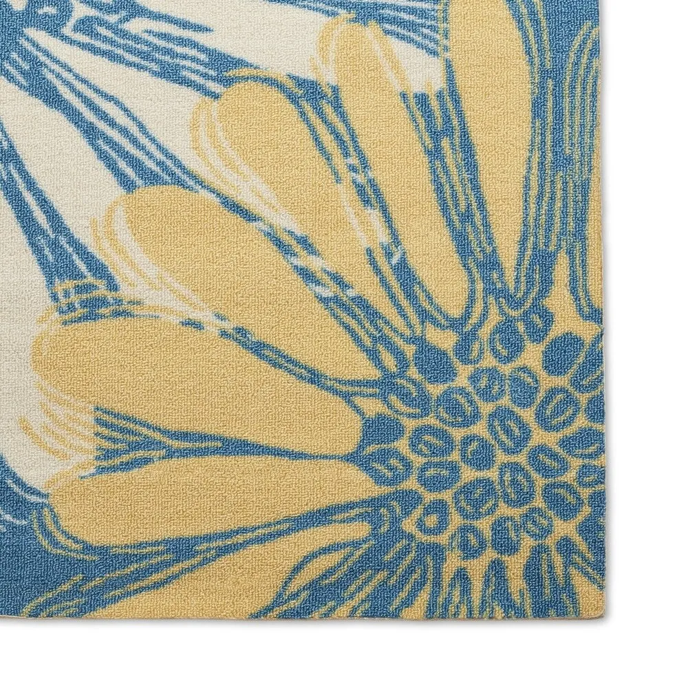 Ogunquit Indoor/Outdoor Abstract Floral Modern Rug by Havenside Home