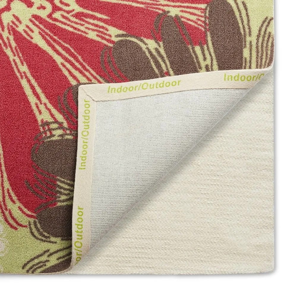 Ogunquit Indoor/Outdoor Abstract Floral Modern Rug by Havenside Home