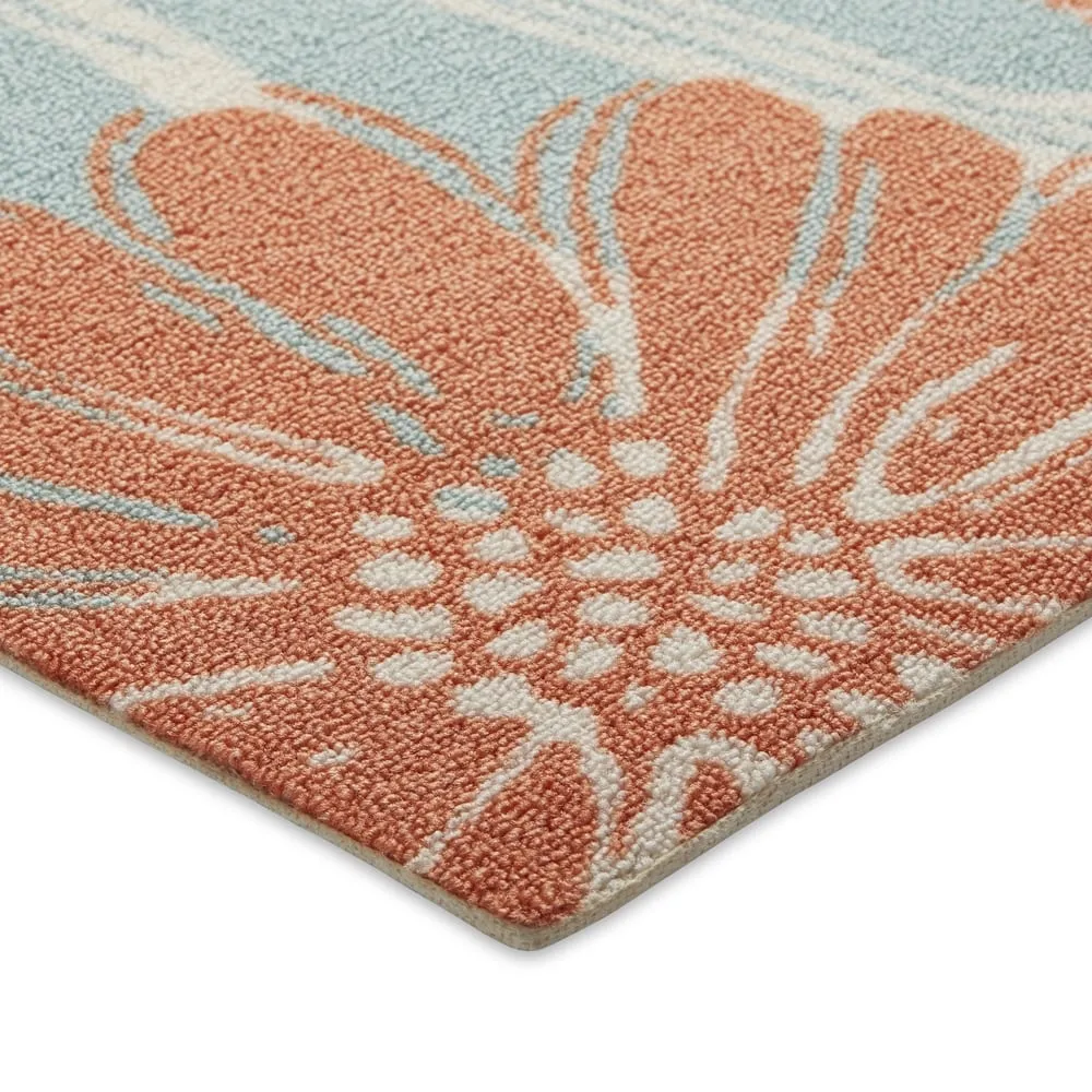 Ogunquit Indoor/Outdoor Abstract Floral Modern Rug by Havenside Home