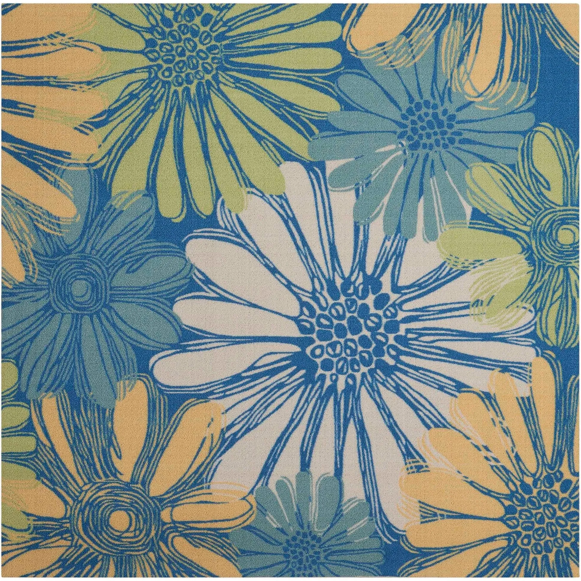 Ogunquit Indoor/Outdoor Abstract Floral Modern Rug by Havenside Home